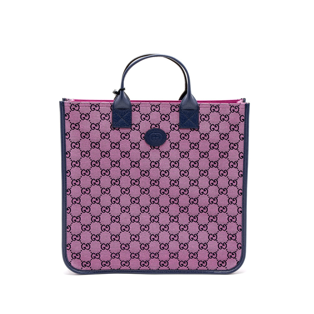 Gucci Children�s Tote Bag Canvas/Leather Purple