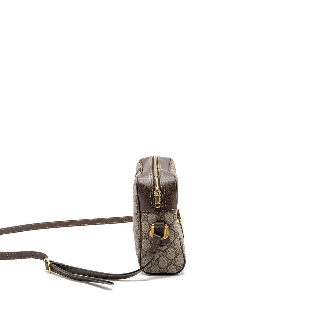 Gucci Ophidia GG supreme zip crossbody bag Canvas / leather