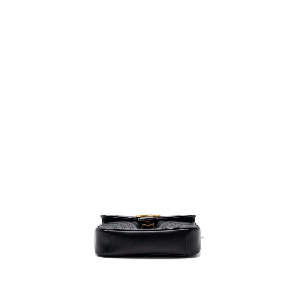 Gucci Mini GG Marmont Matelasse Bag Leather Black