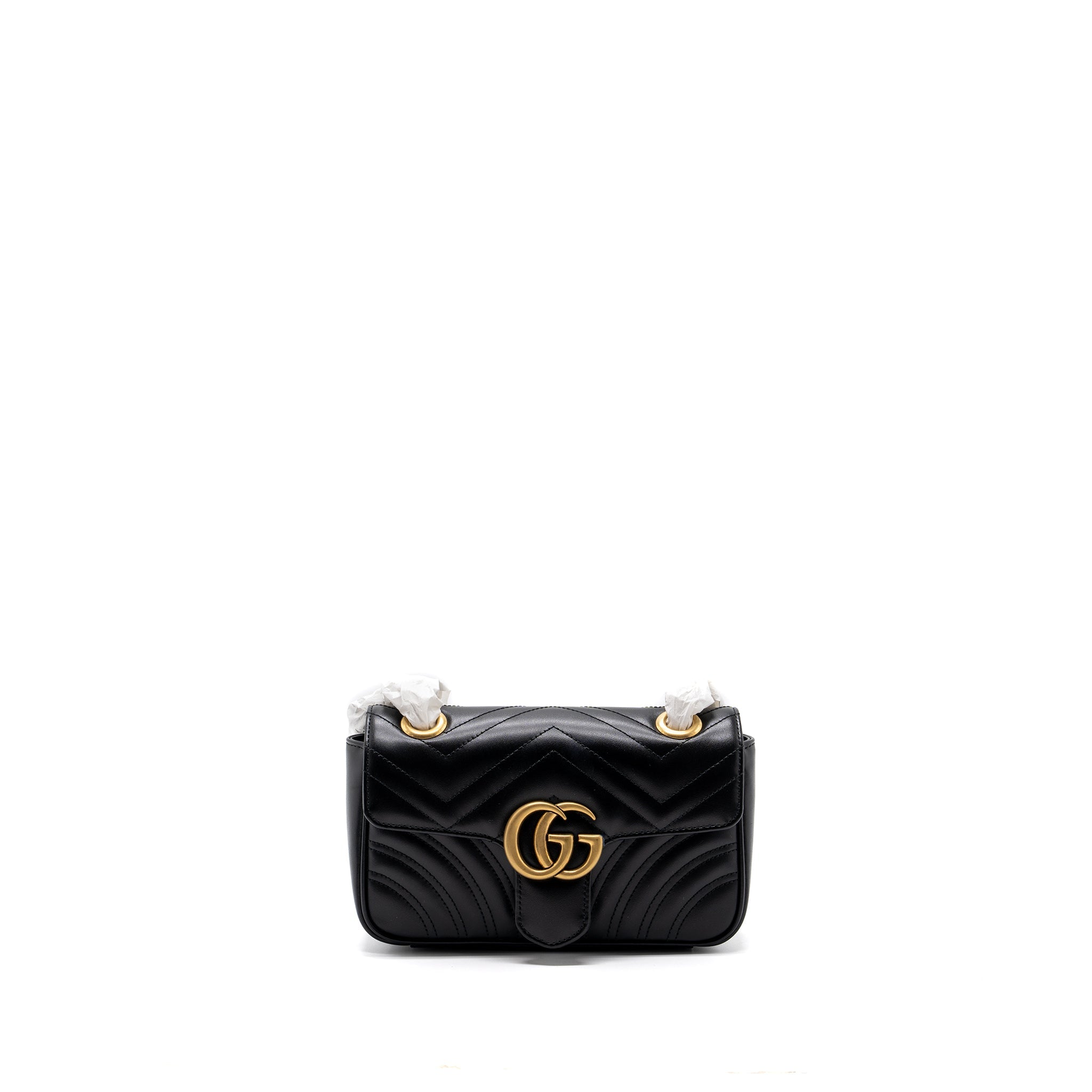 Gucci Mini GG Marmont Matelasse Bag Leather Black