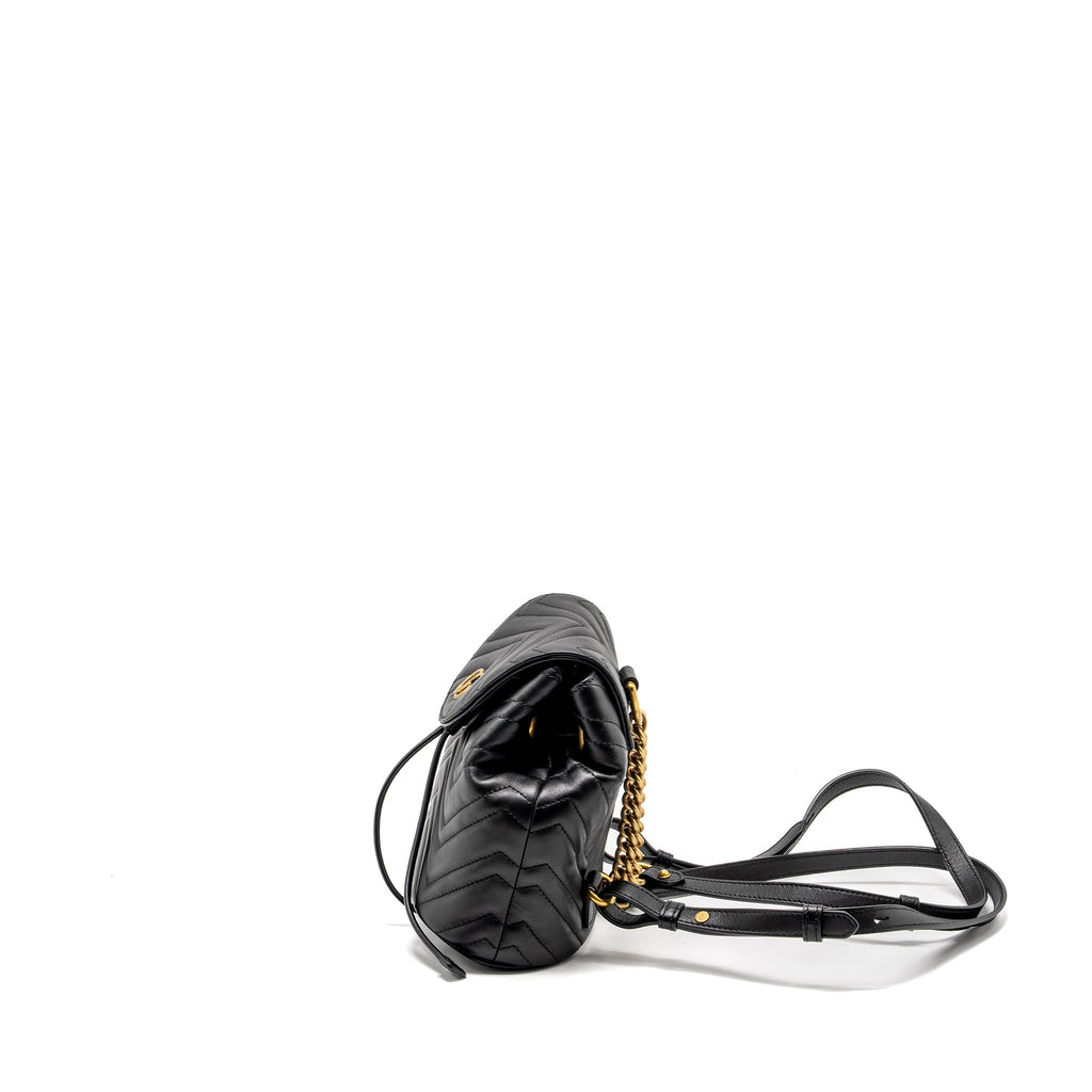 Gucci GG Marmont Backpack Calfskin Black