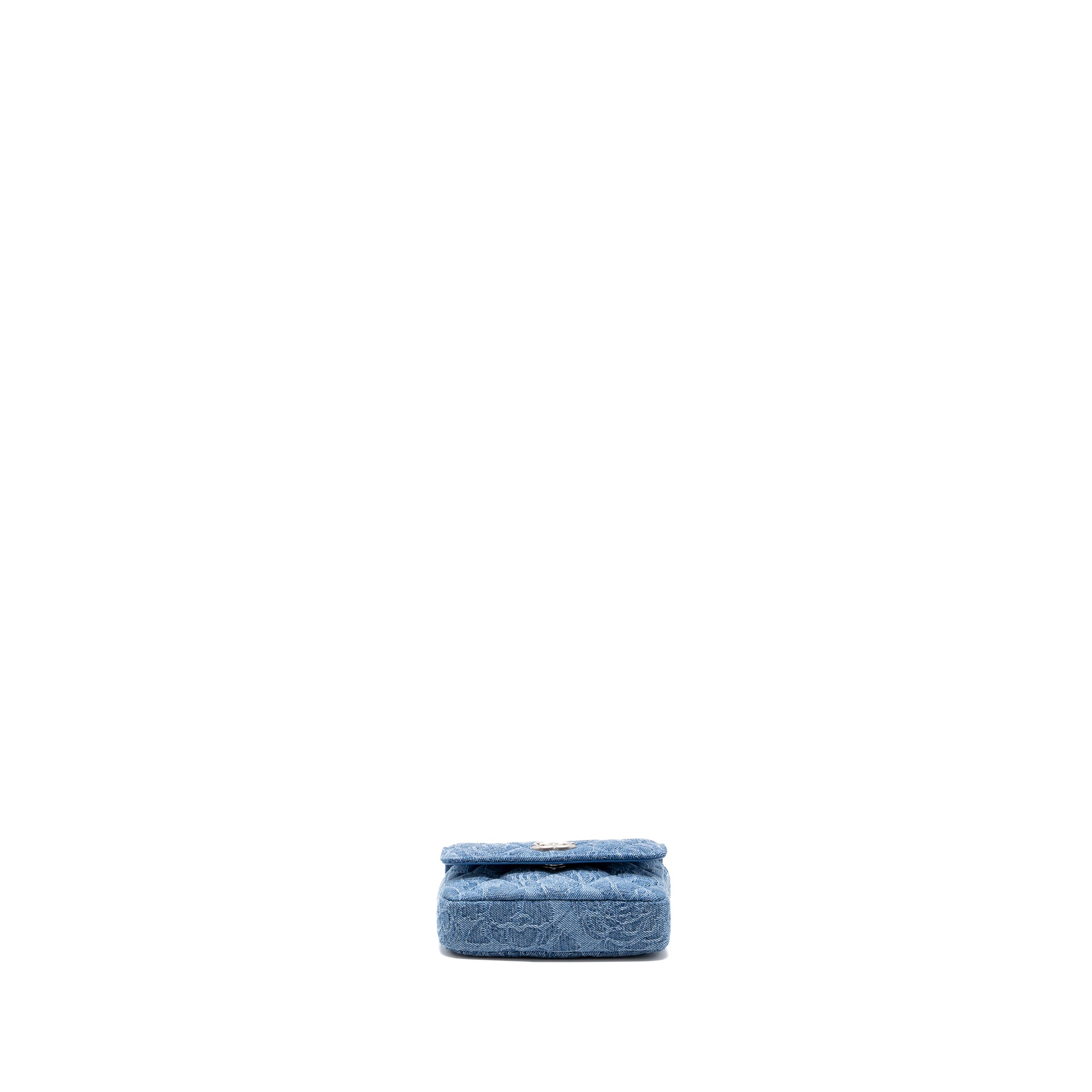 Chanel Coco Love Mini Clutch With Chain Denim Blue (Microchip)