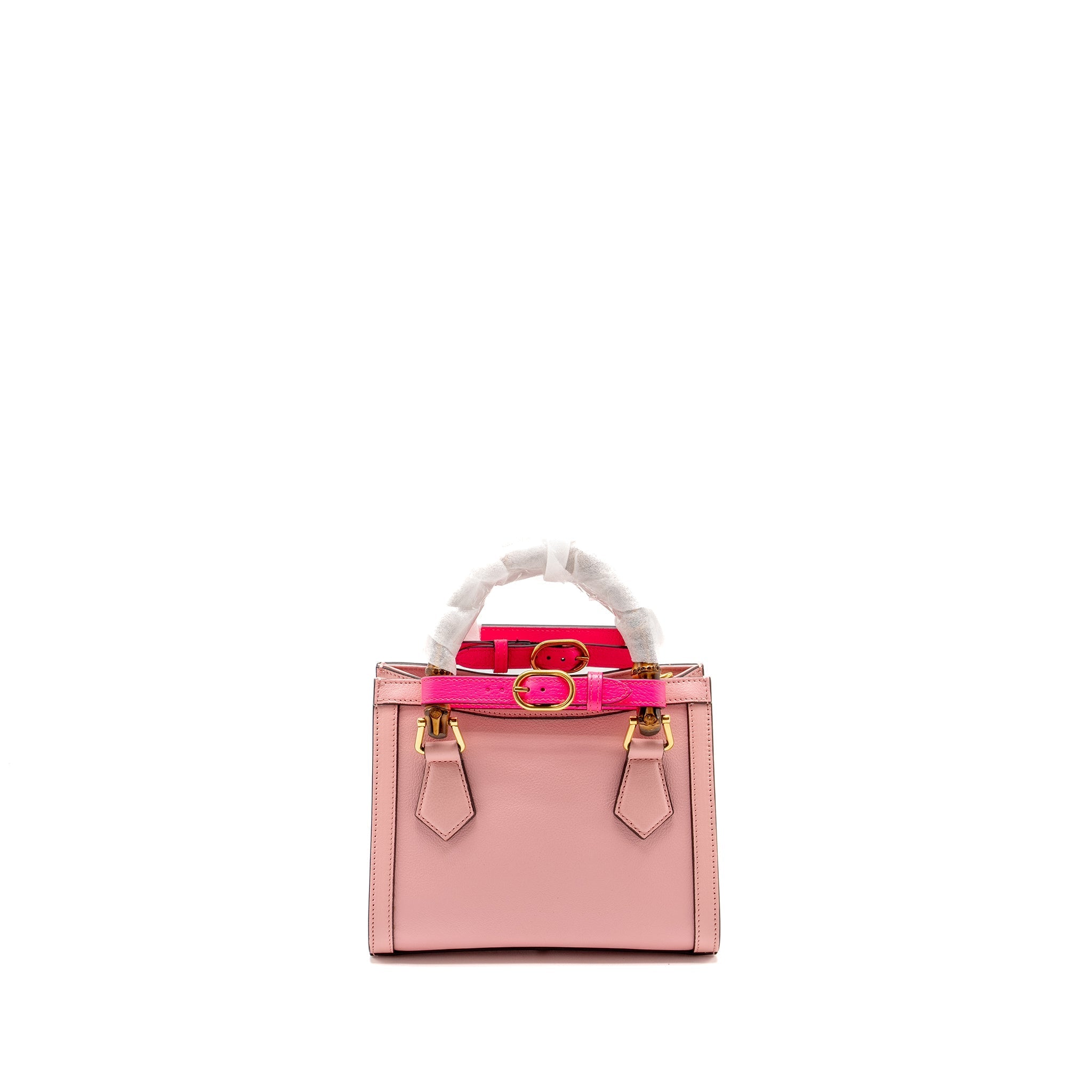 Gucci Mini Diana Bamboo Tote Bag Leather Pink