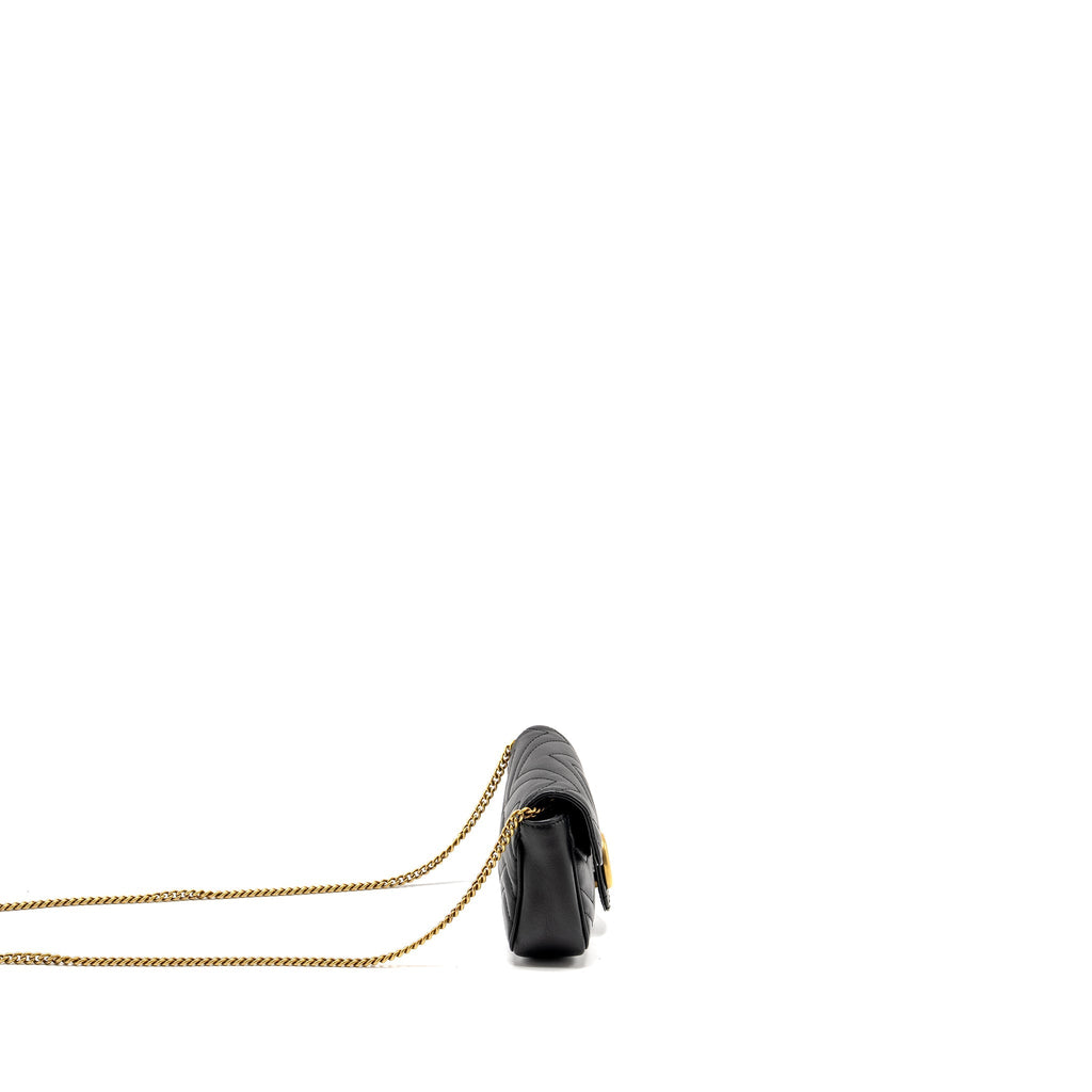 Gucci Super Mini Marmont calfskin black