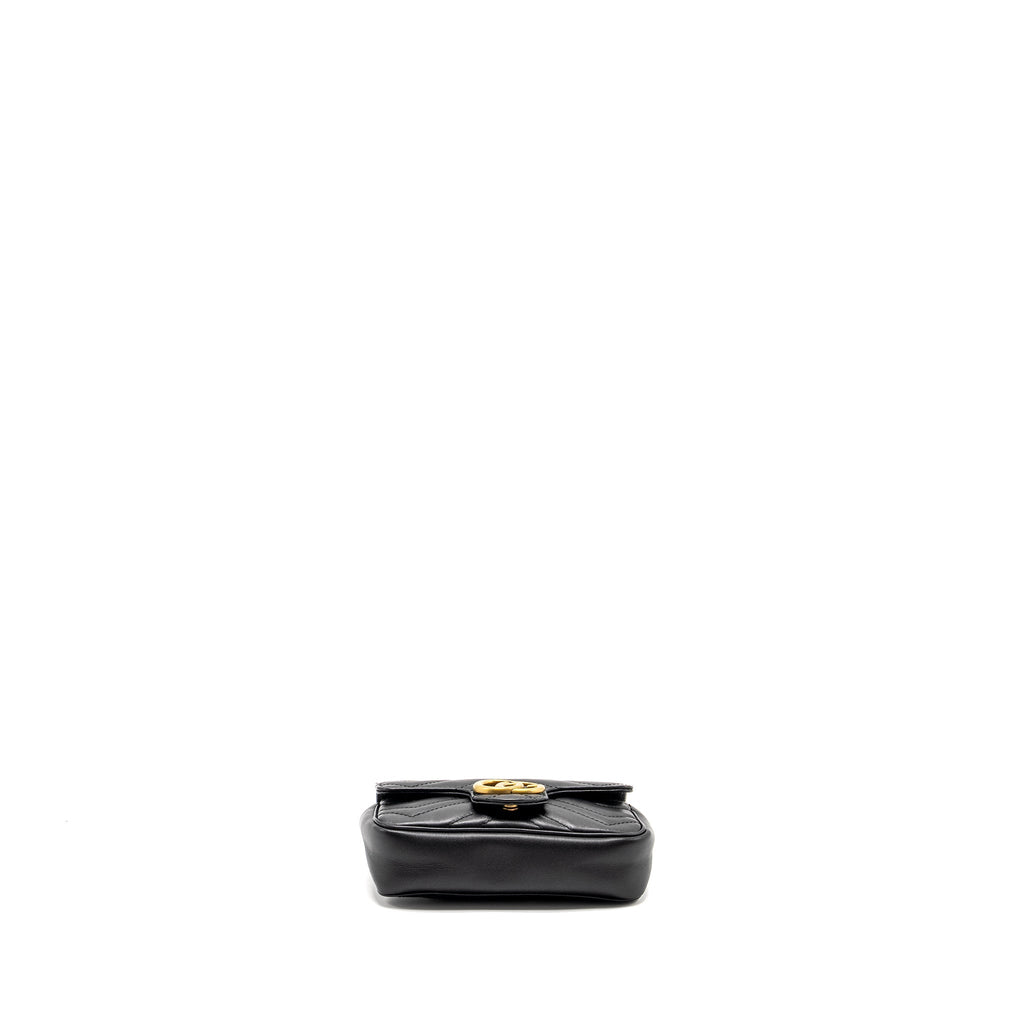 Gucci Super Mini Marmont calfskin black