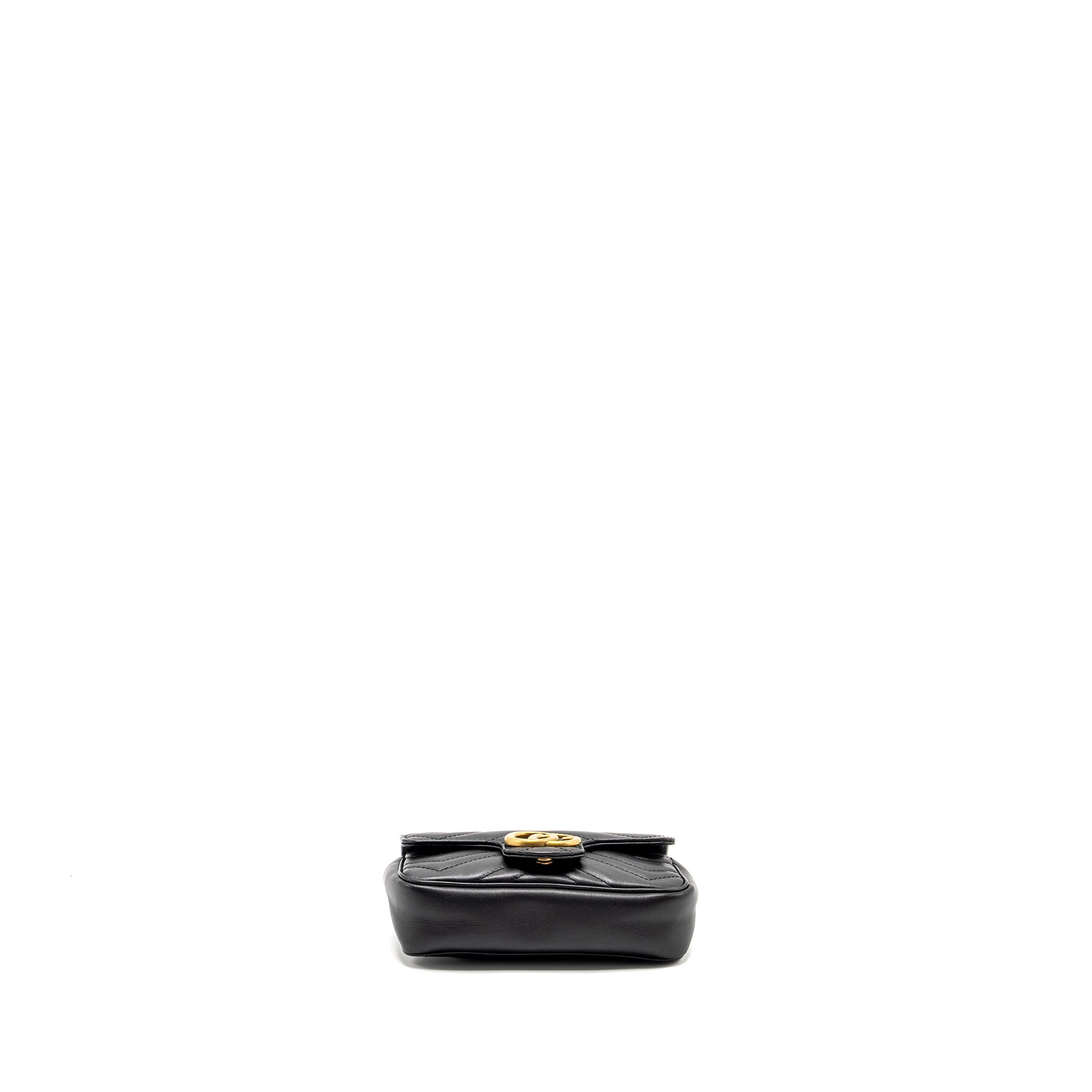 Gucci Super Mini Marmont calfskin black