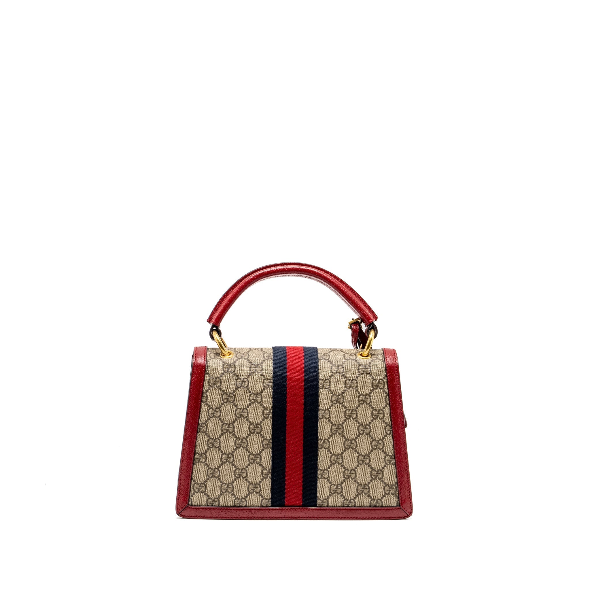 Gucci Queen Margaret Top Handle Bag GG Supreme Canvas Red/ Multicolour
