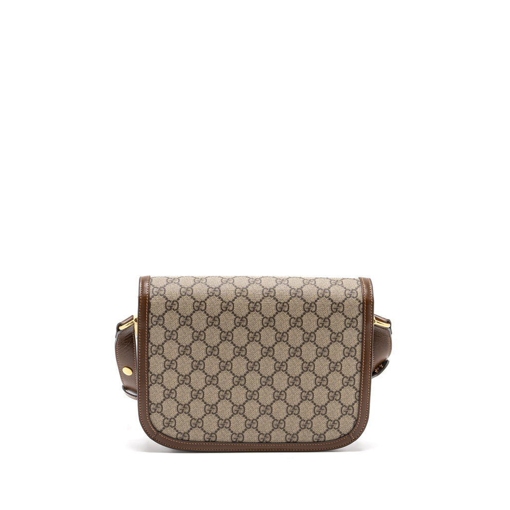 Gucci Horsebit 1955 Shoulder Bag GG Supreme Canvas / Leather Brown