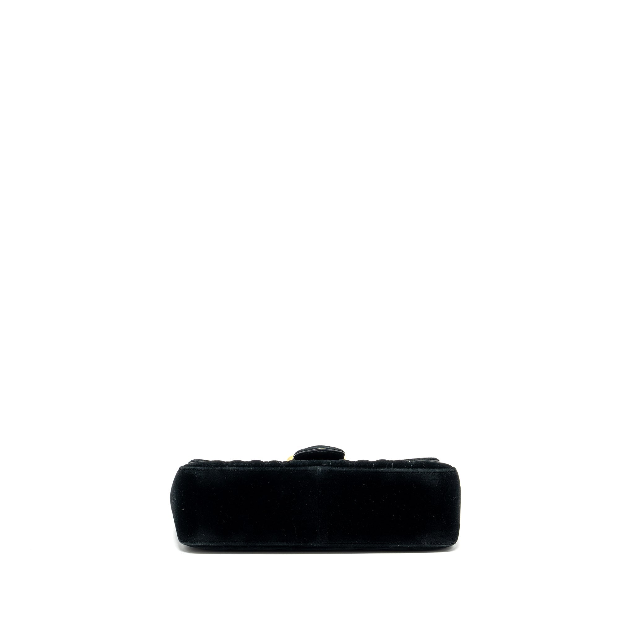 Gucci Small GG Marmont Bag Velvet Black