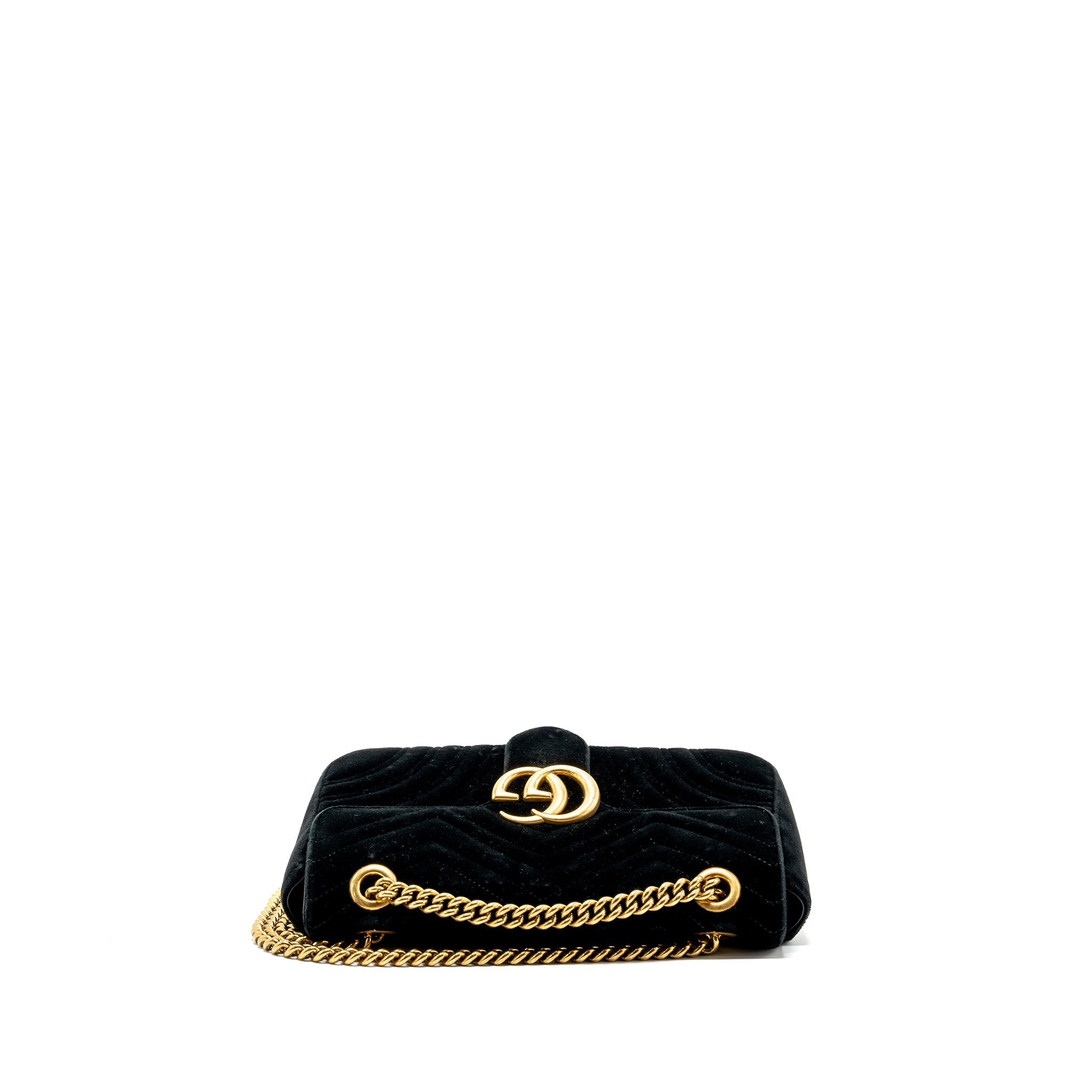 Gucci Small GG Marmont Bag Velvet Black