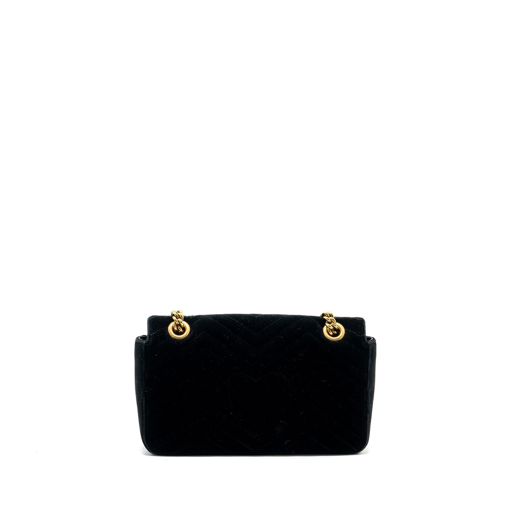 Gucci Small GG Marmont Bag Velvet Black