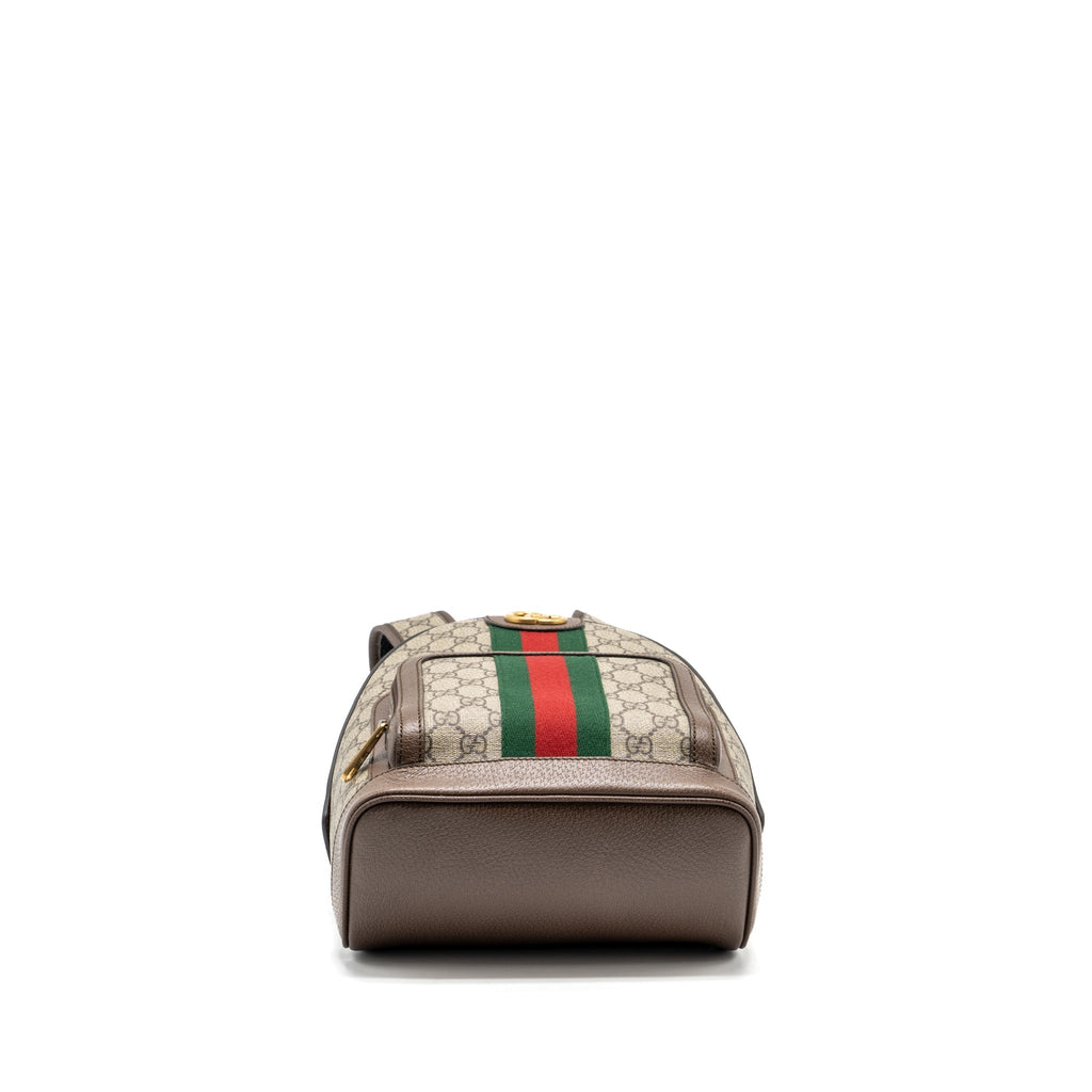 Gucci Ophidia GG Small Backpack GG supreme canvas brown