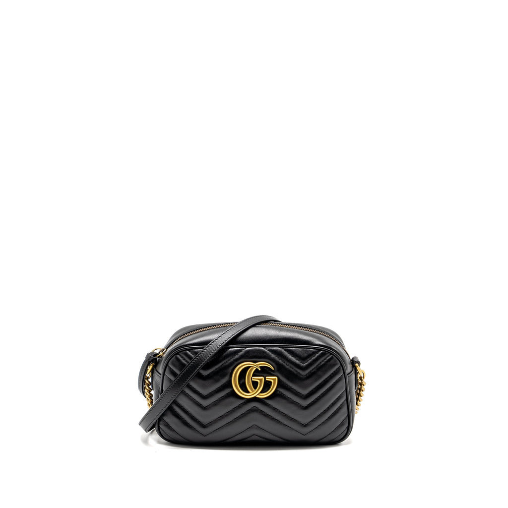 Gucci Marmont Camera Bag Calfskin Black