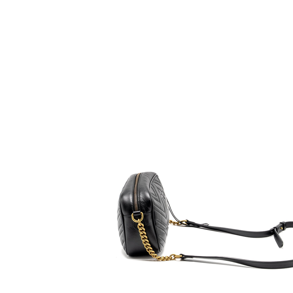 Gucci Marmont Camera Bag Calfskin Black