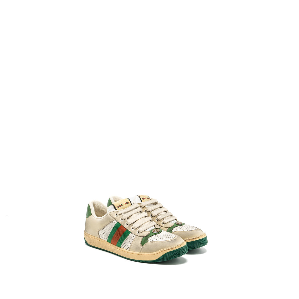 Gucci size 38 women�s Screener Leather Trainer / sneakers multicolour