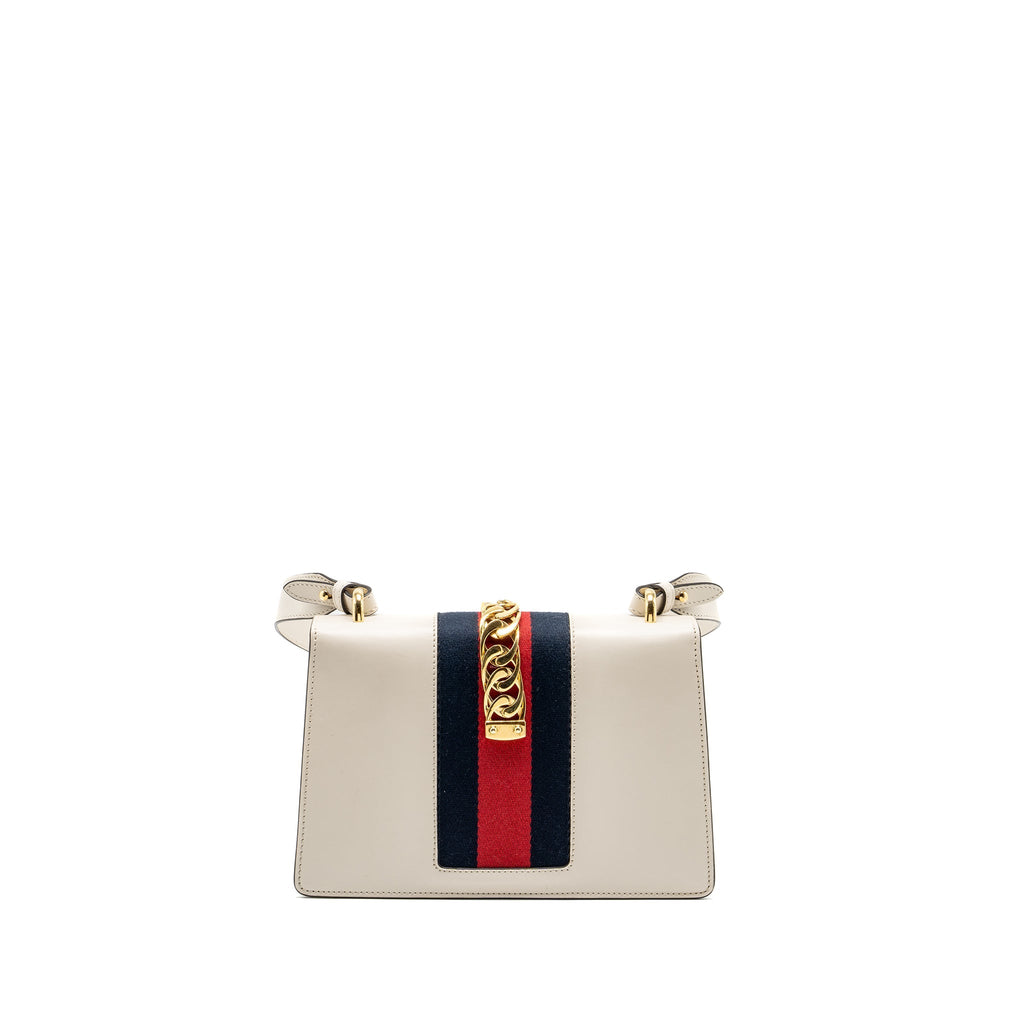 Gucci Medium Sylvie Bag calfskin white