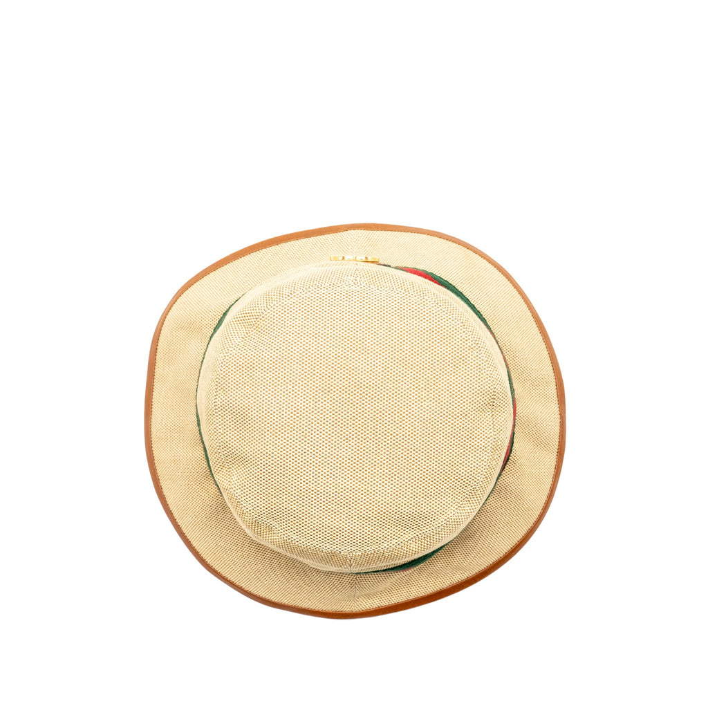 Gucci Size M Bucket Hat Canvas Brown