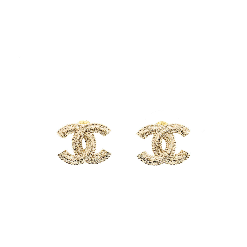 Chanel CC logo earring L