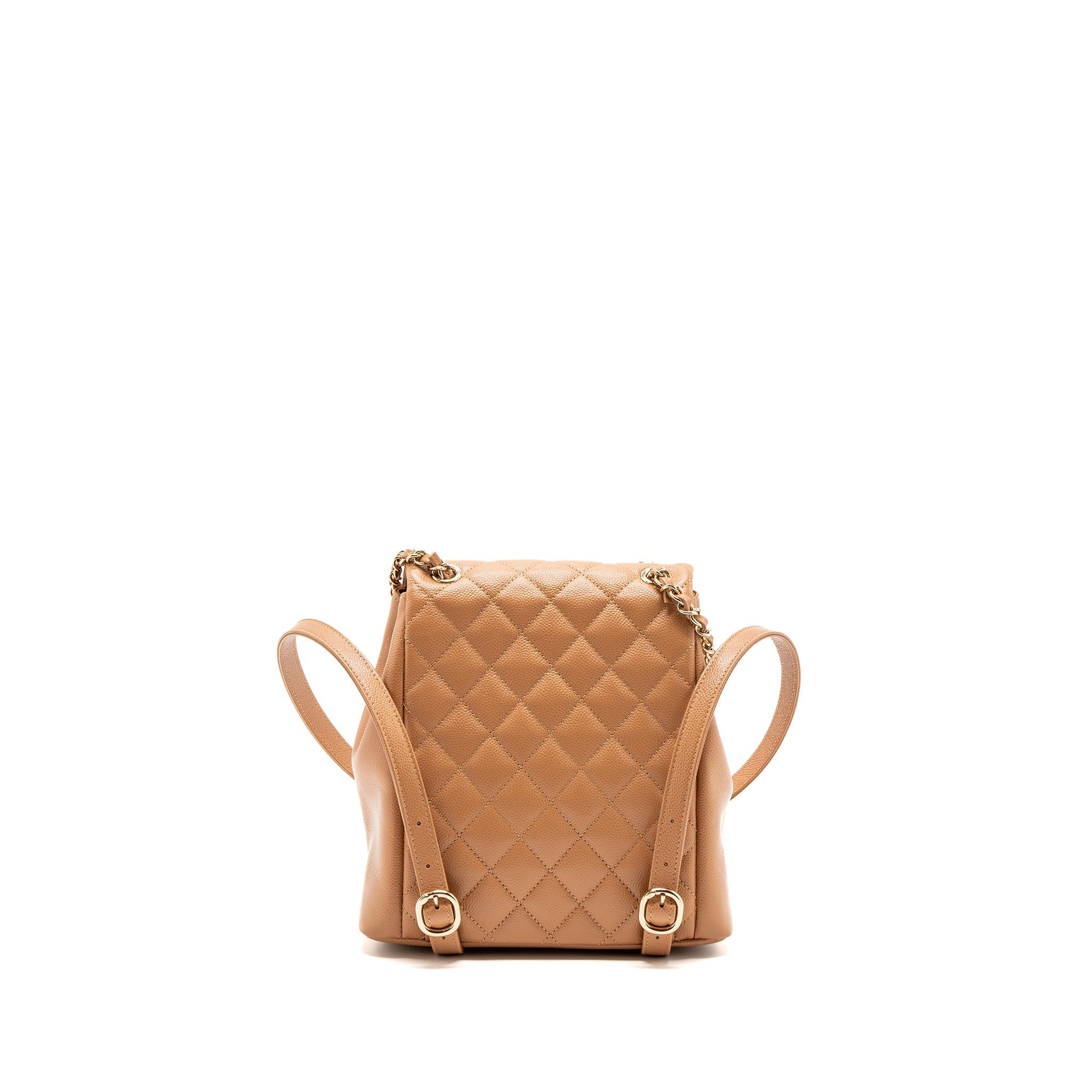 Chanel 23p Triple Pack Backpack Caviar Dark Beige L(Microchip)