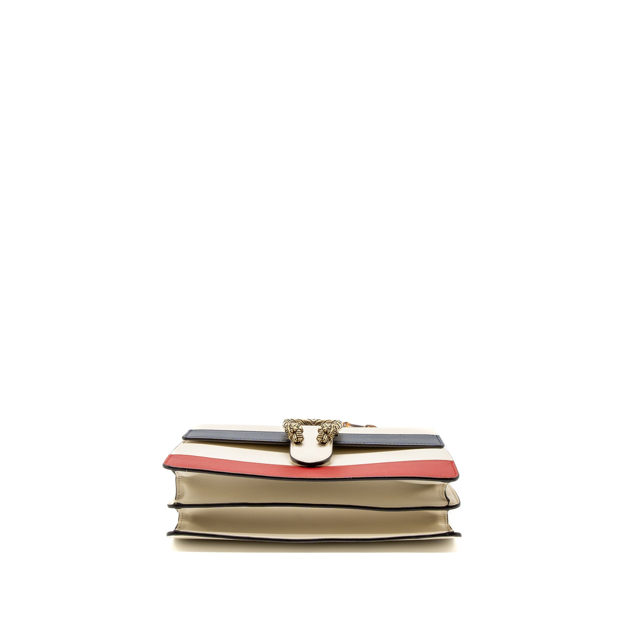 Gucci Bamboo Top Handle Dionysus Flap Bag Calfskin White/Multicolour