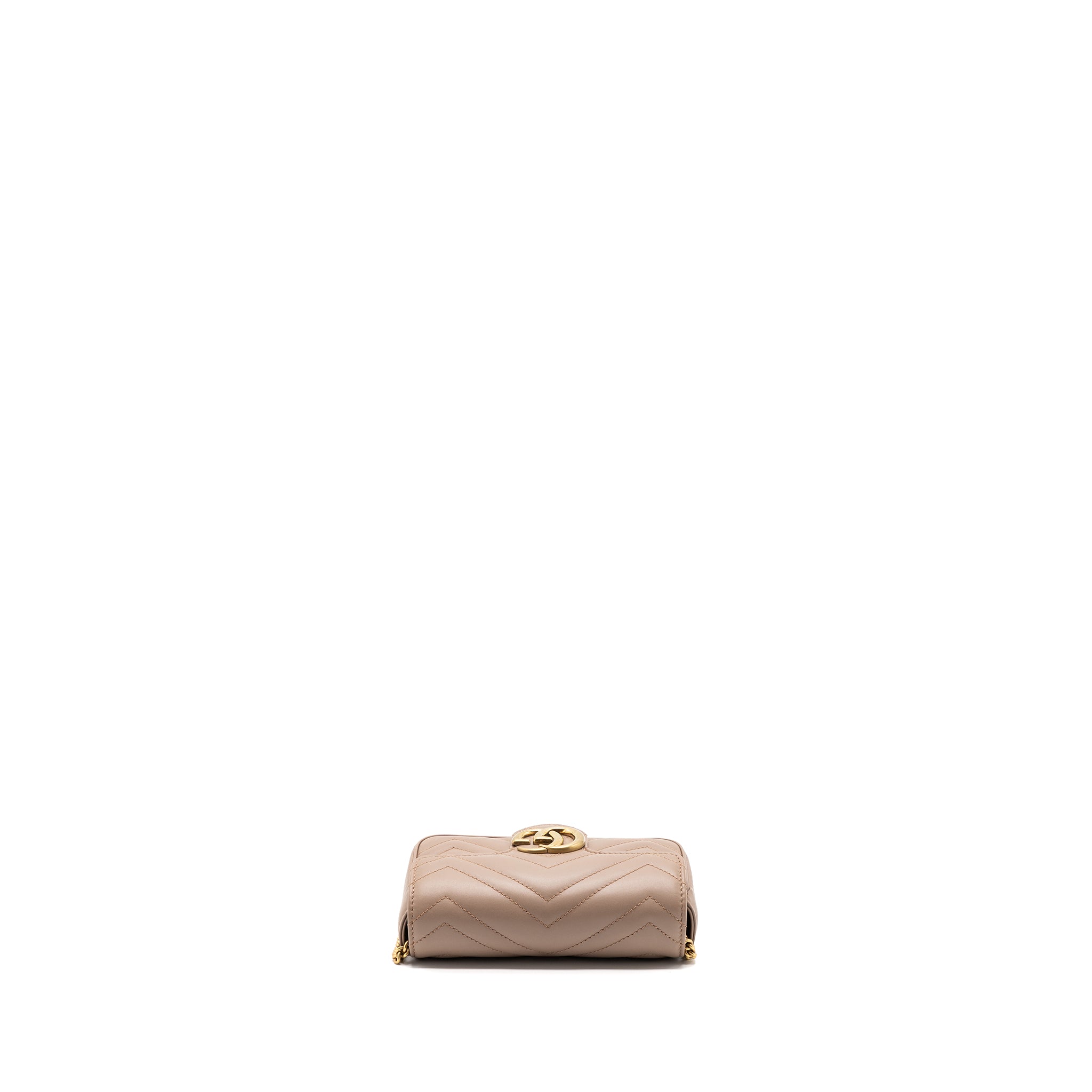 Gucci super mini GG Marmont bag calfskin beige
