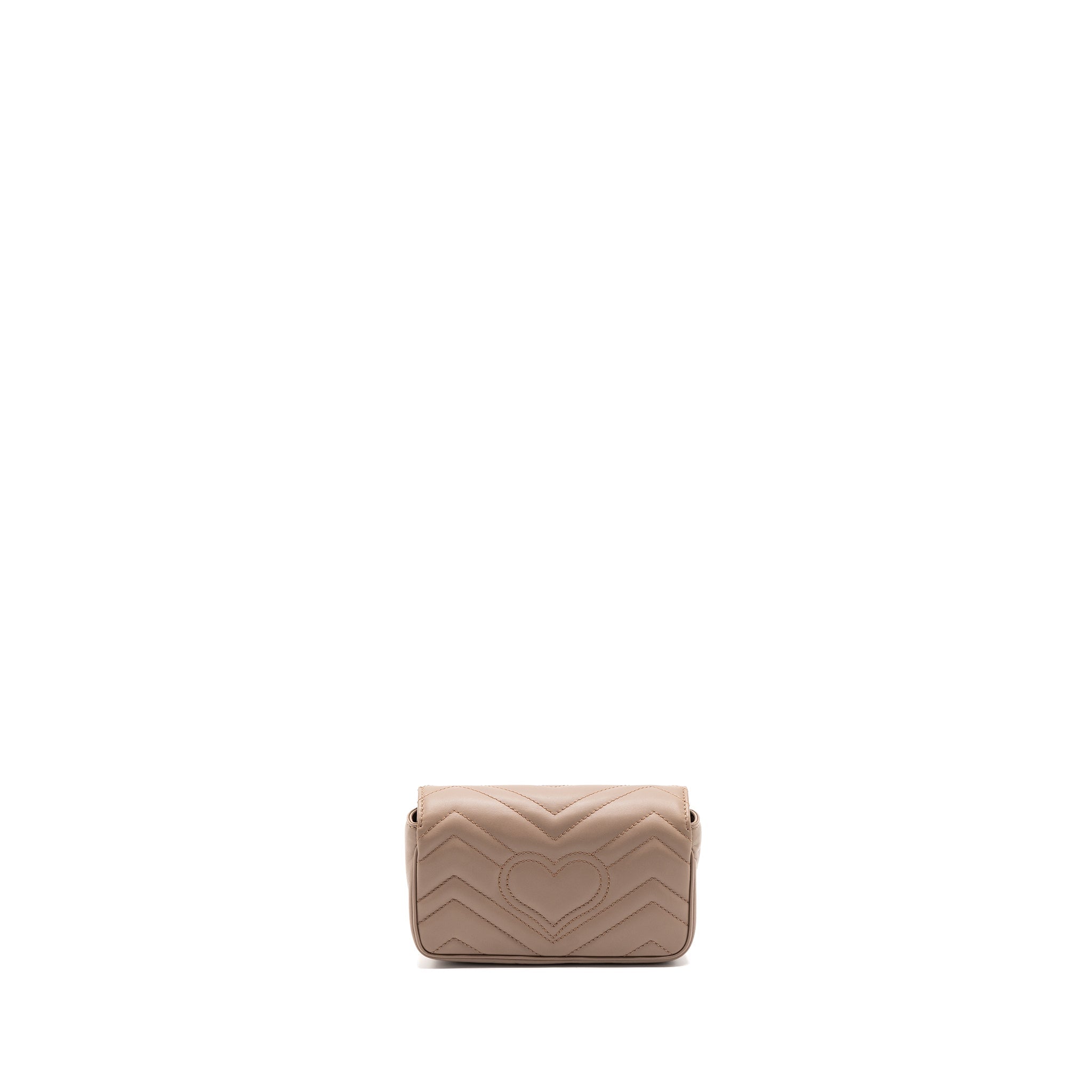 Gucci super mini GG Marmont bag calfskin beige