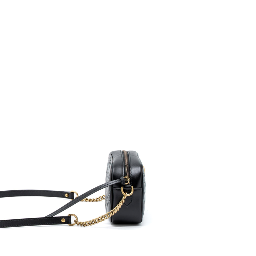 Gucci GG Marmont Matelasse Mini Bag Calfskin Black