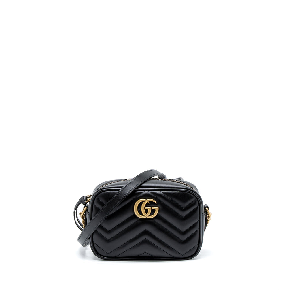 Gucci GG Marmont Matelasse Mini Bag Calfskin Black