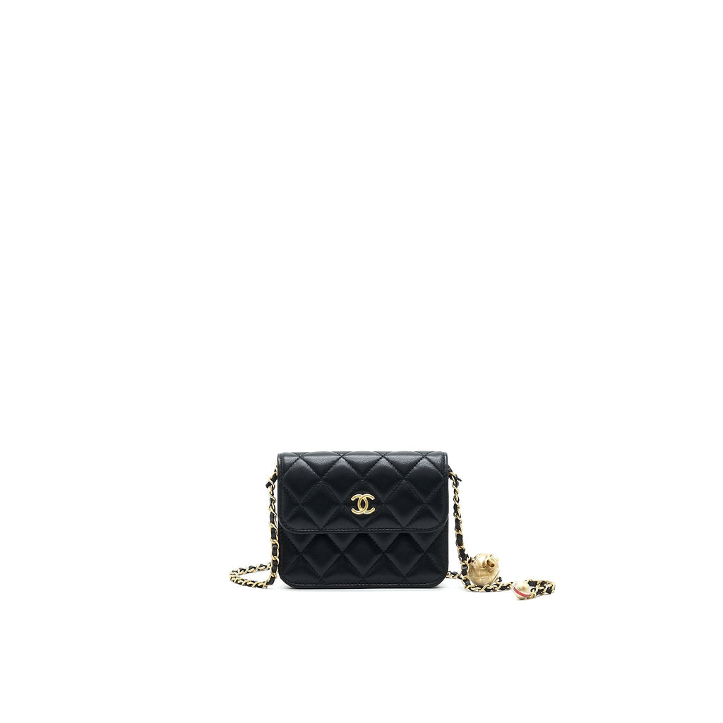 Chanel Pearl Crush Belt Bag Black