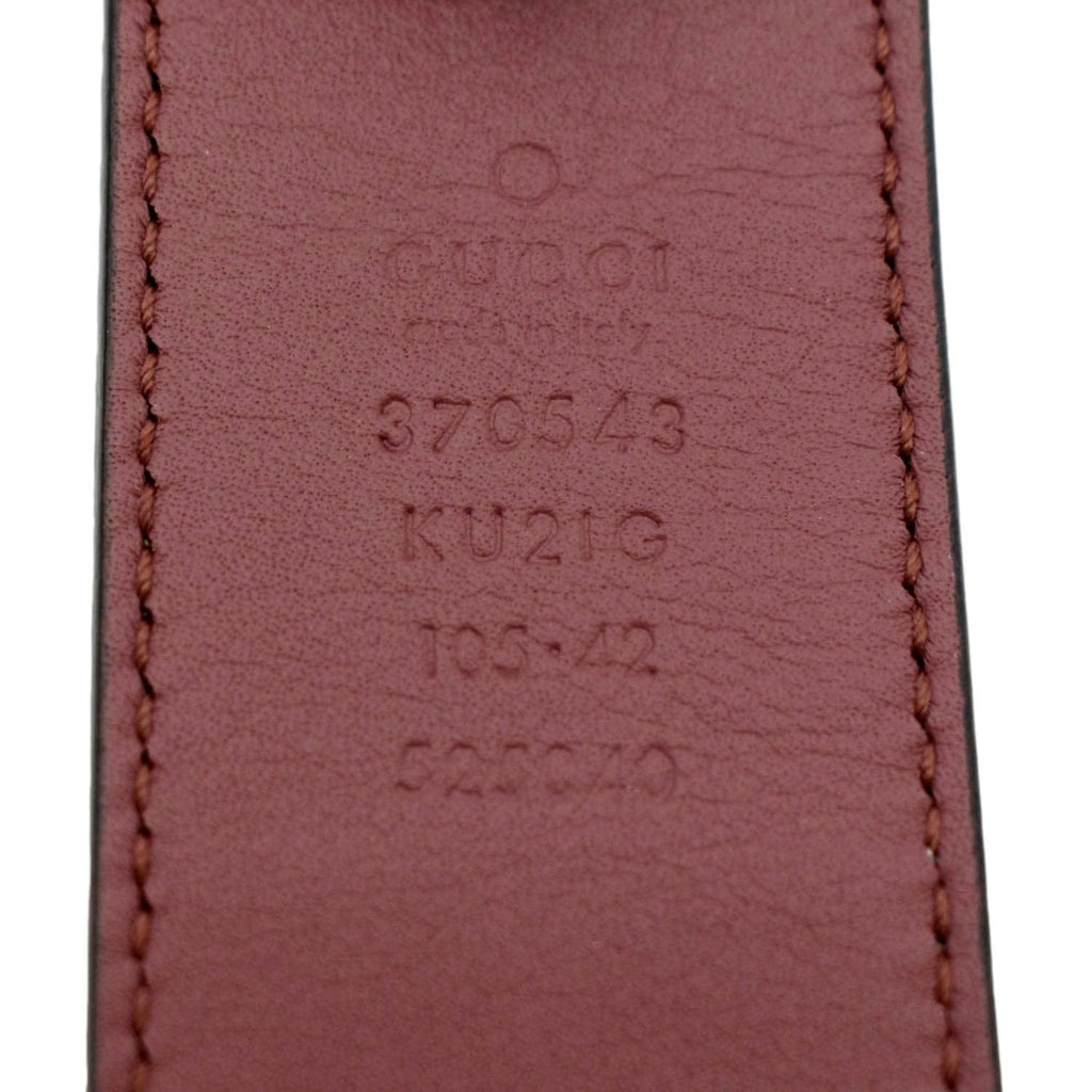 GUCCI Floral GG Monogram Canvas Belt Beige 370543