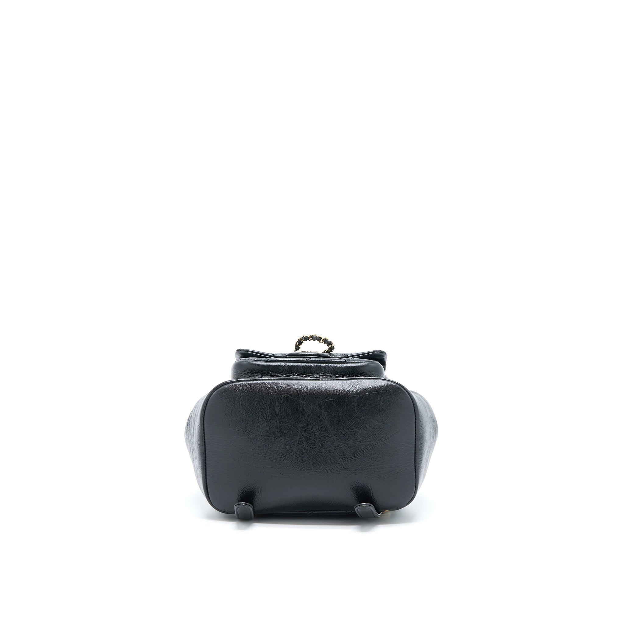 Chanel 22C Mini Duma Backpack Aged Calfskin Black L (Microchip)