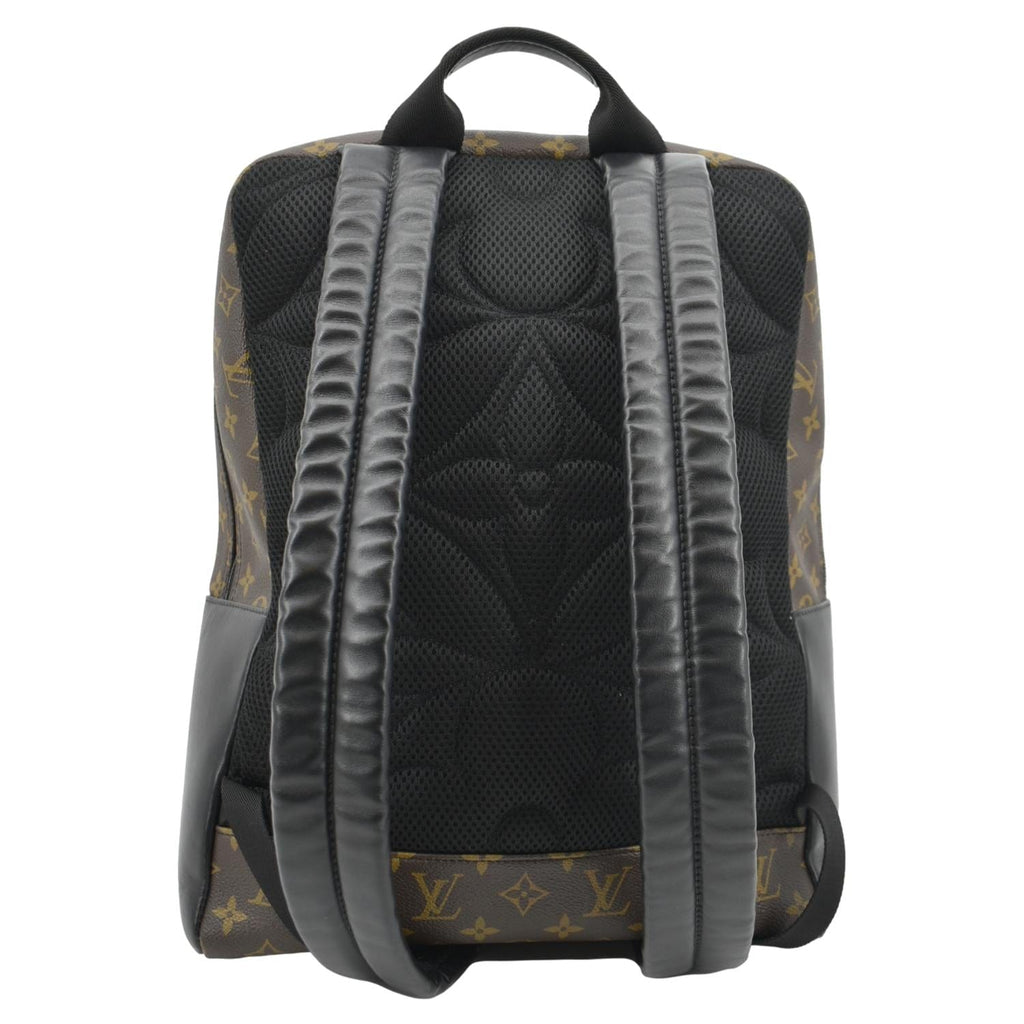 LOUIS VUITTON Dean Monogram Macassar Canvas Backpack Bag Black
