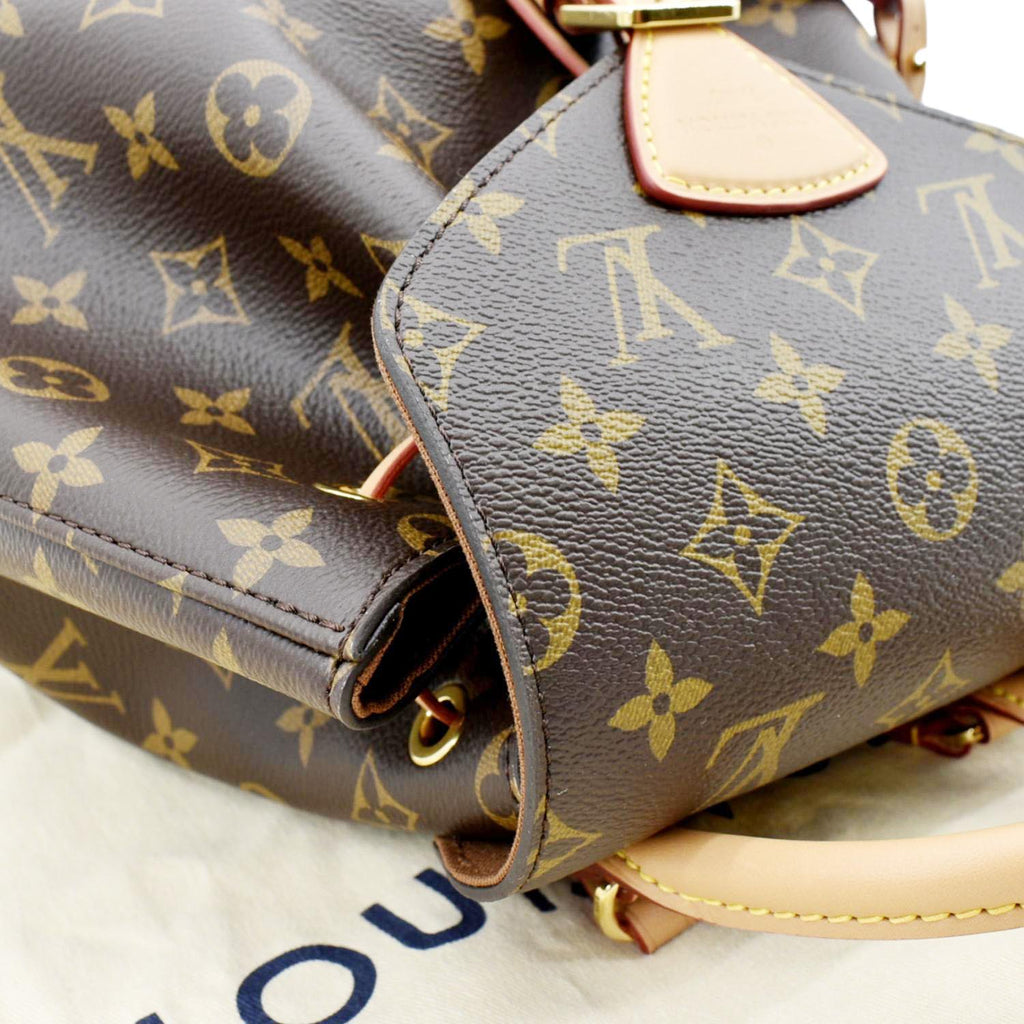 LOUIS VUITTON Montsouris NM PM Monogram Canvas Backpack Bag Brown
