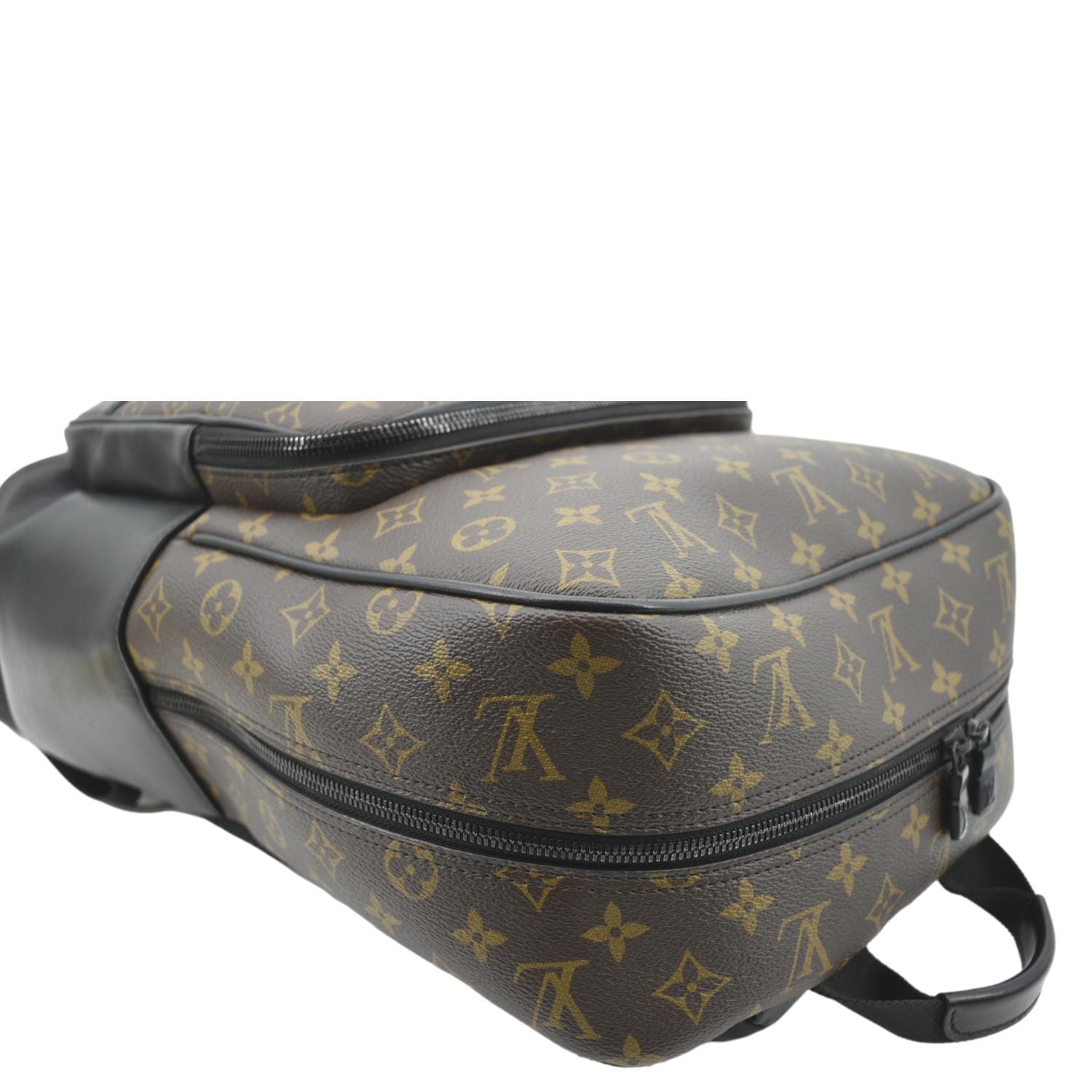 LOUIS VUITTON Dean Monogram Macassar Canvas Backpack Bag Black