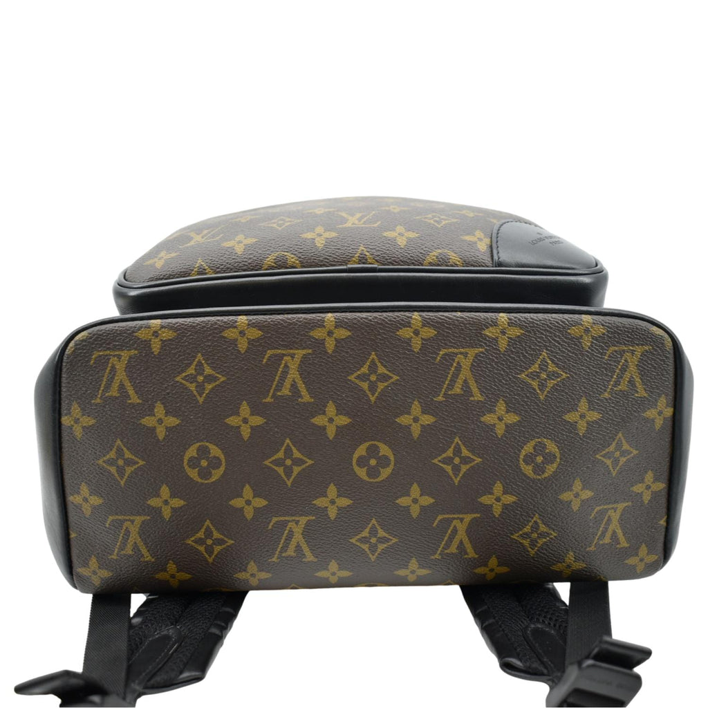 LOUIS VUITTON Dean Monogram Macassar Canvas Backpack Bag Black