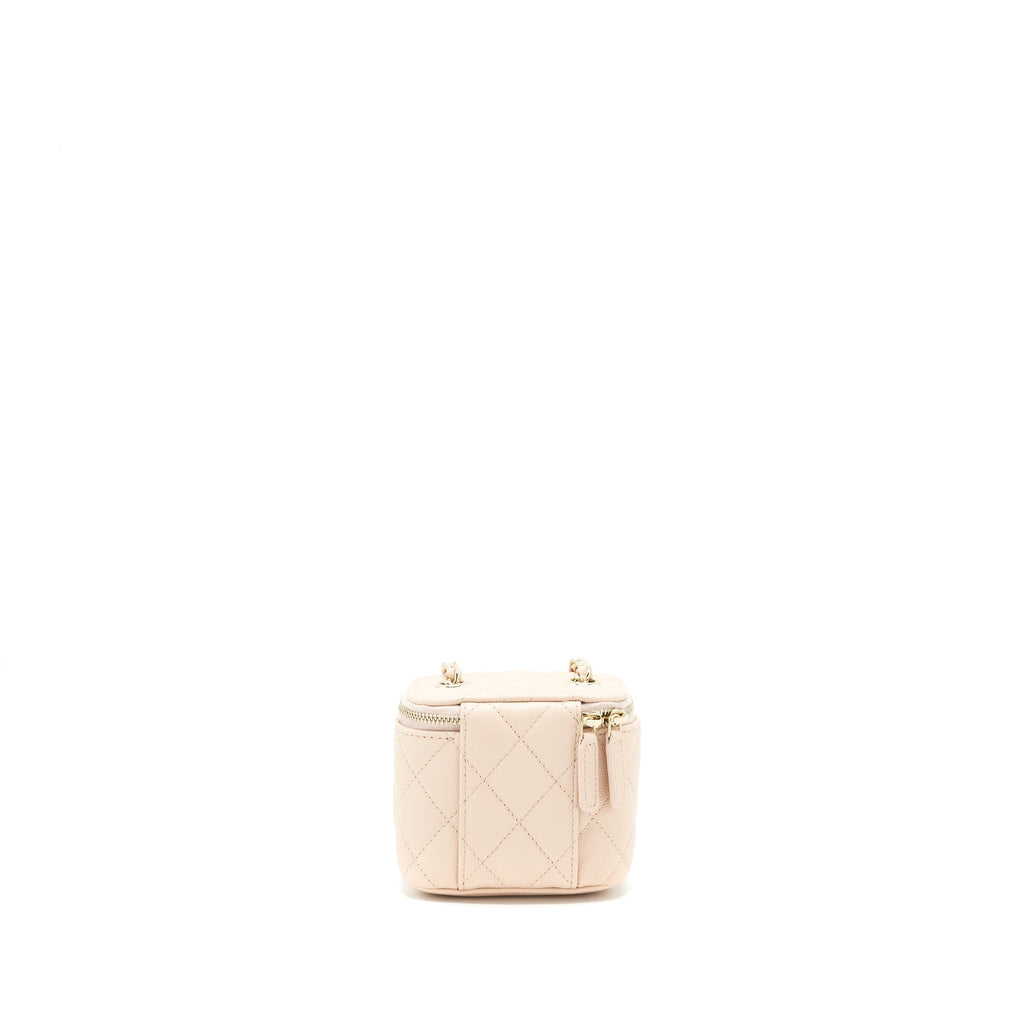 Chanel Mini Vanity Light Beige Caviar