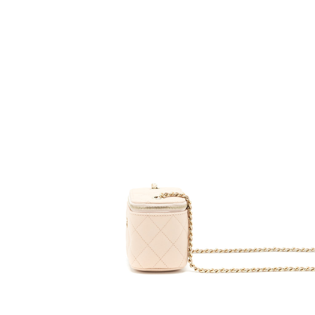 Chanel Mini Vanity Light Beige Caviar