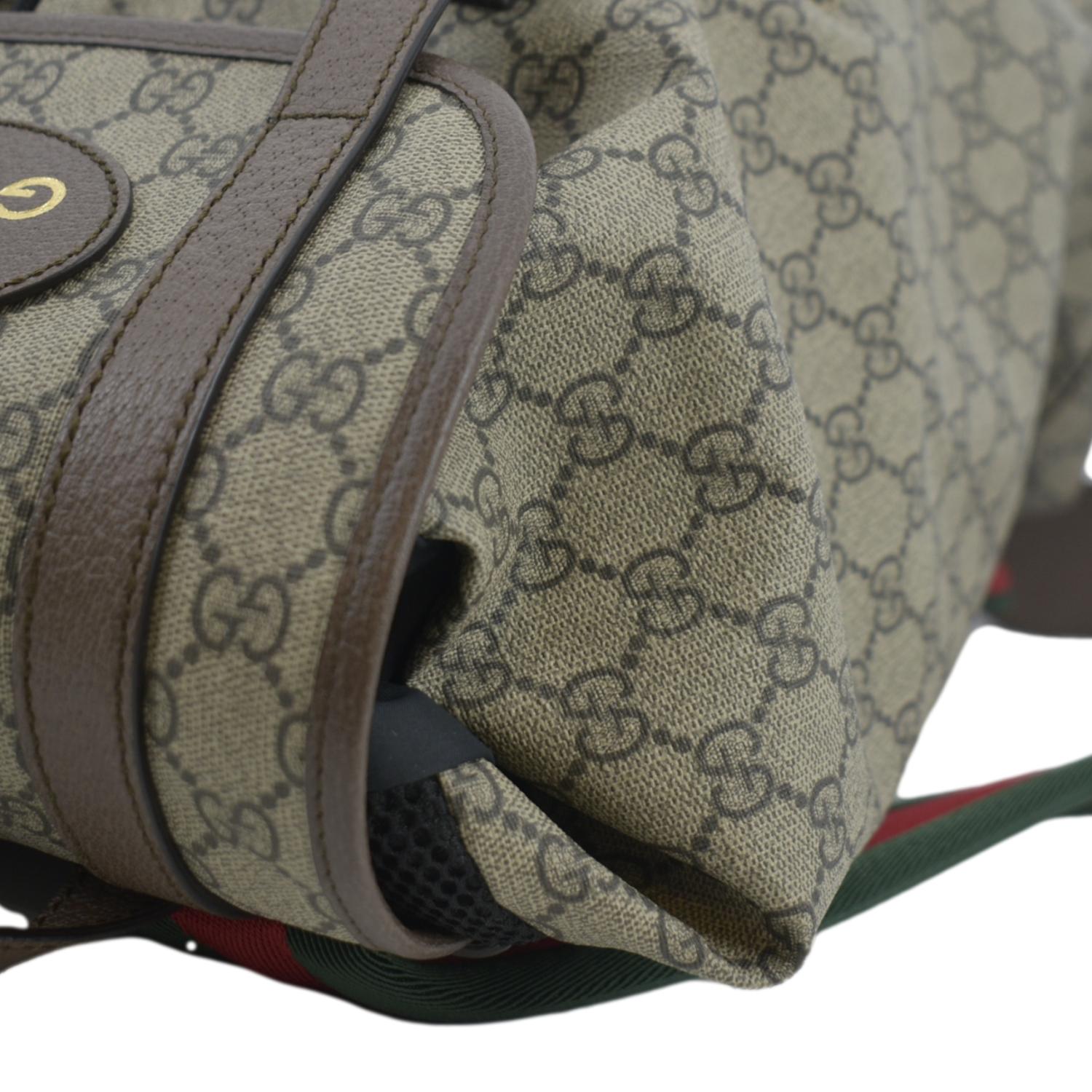 GUCCI Soft GG Supreme Canvas Backpack Bag Beige 473869