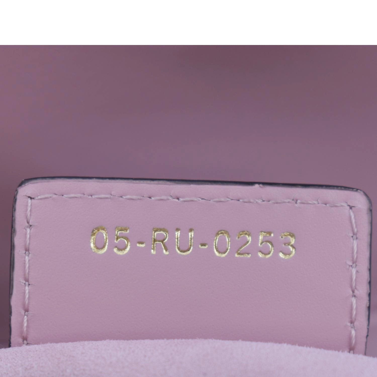 CHRISTIAN DIOR Saddle Smooth Calfskin Leather Satchel Shoulder Bag Antique Pink