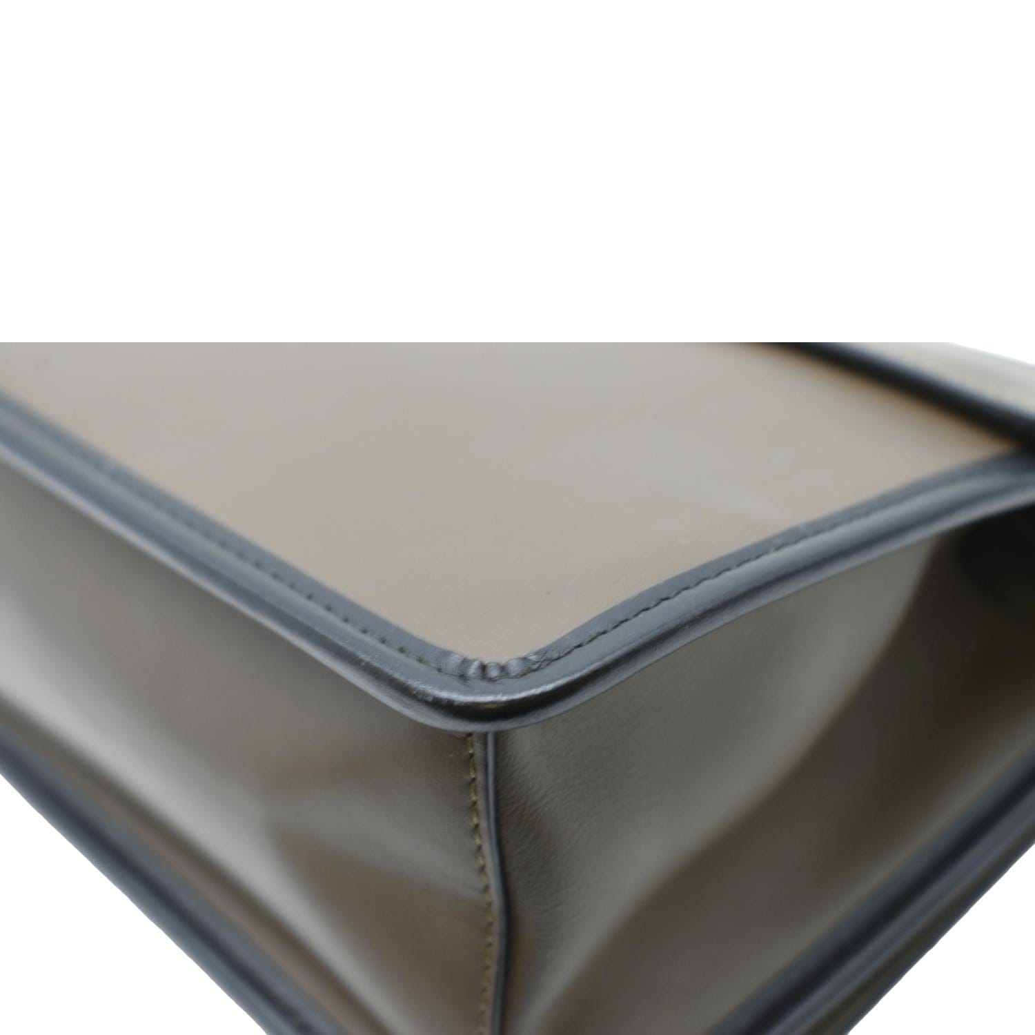 FENDI Kan I F Zucca Leather Shoulder Bag Brown