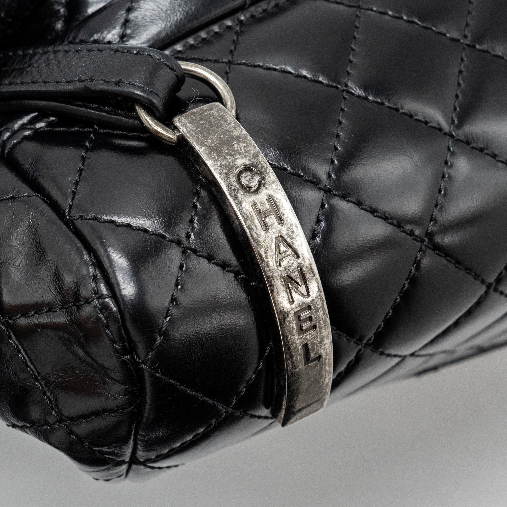 CHANEL Large QUILTED Mountain  BACKPACK CALFSKIN BLACK