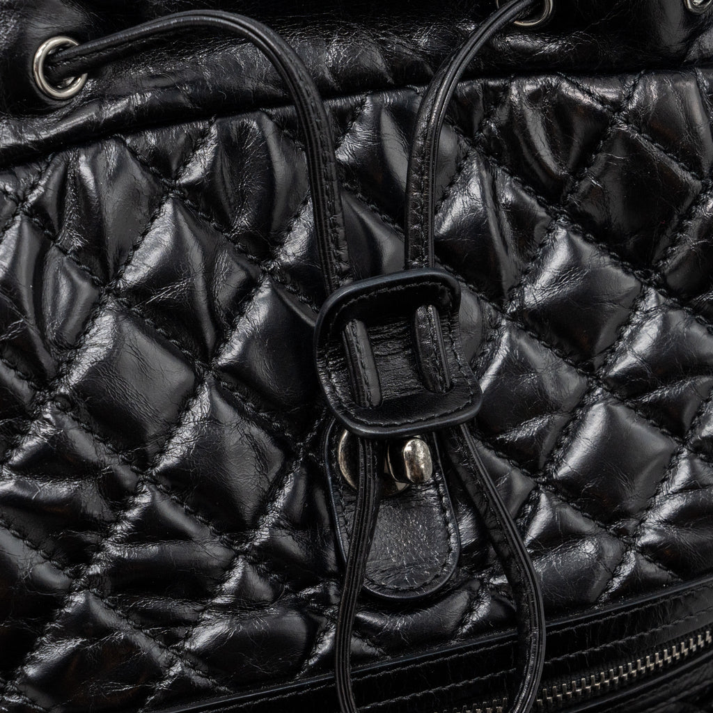 CHANEL Large QUILTED Mountain  BACKPACK CALFSKIN BLACK