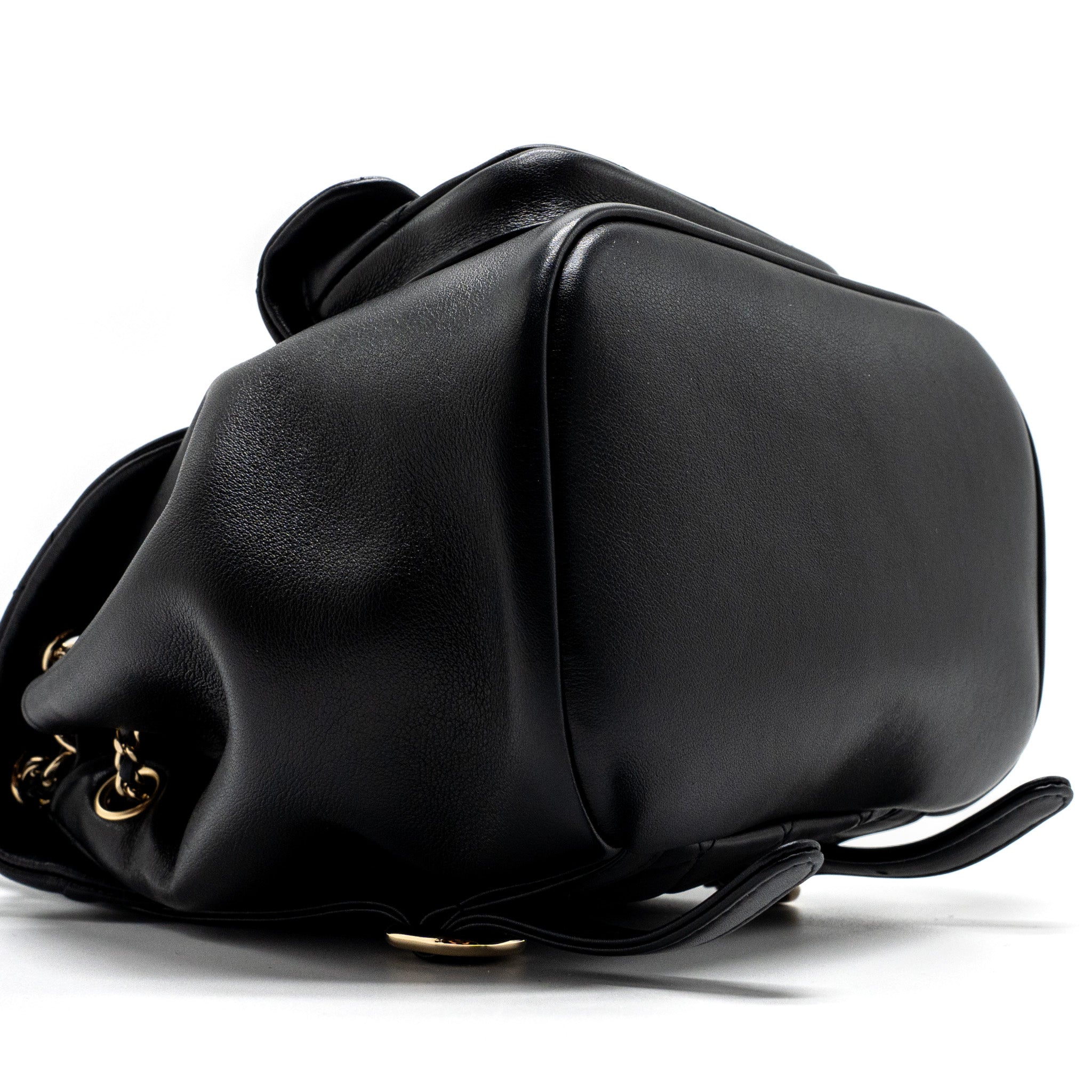 Chanel mini Duma backpack lambskin black L (microchip)