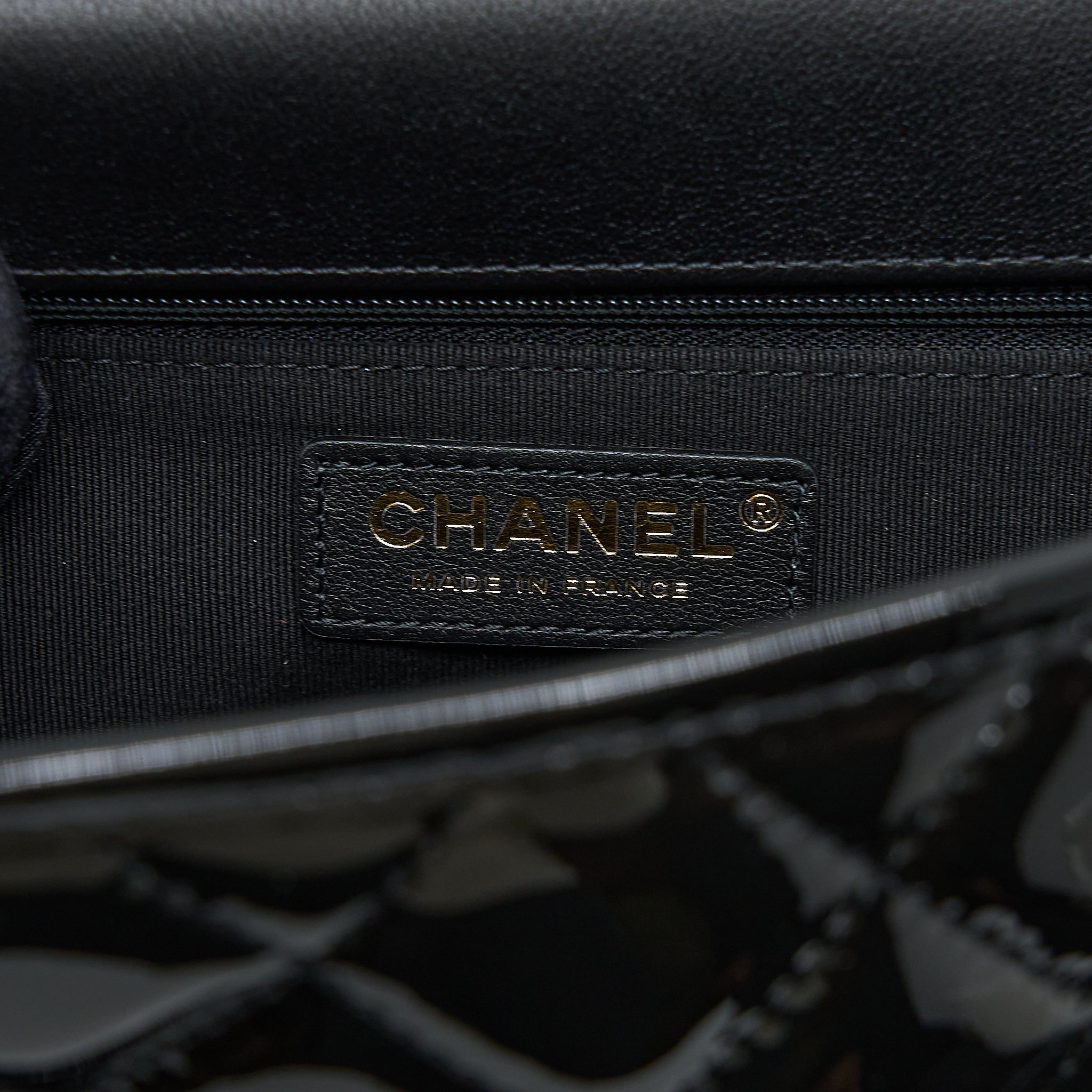 Chanel 22K Large Backpack Patent Black Brushed  (Microchip)
