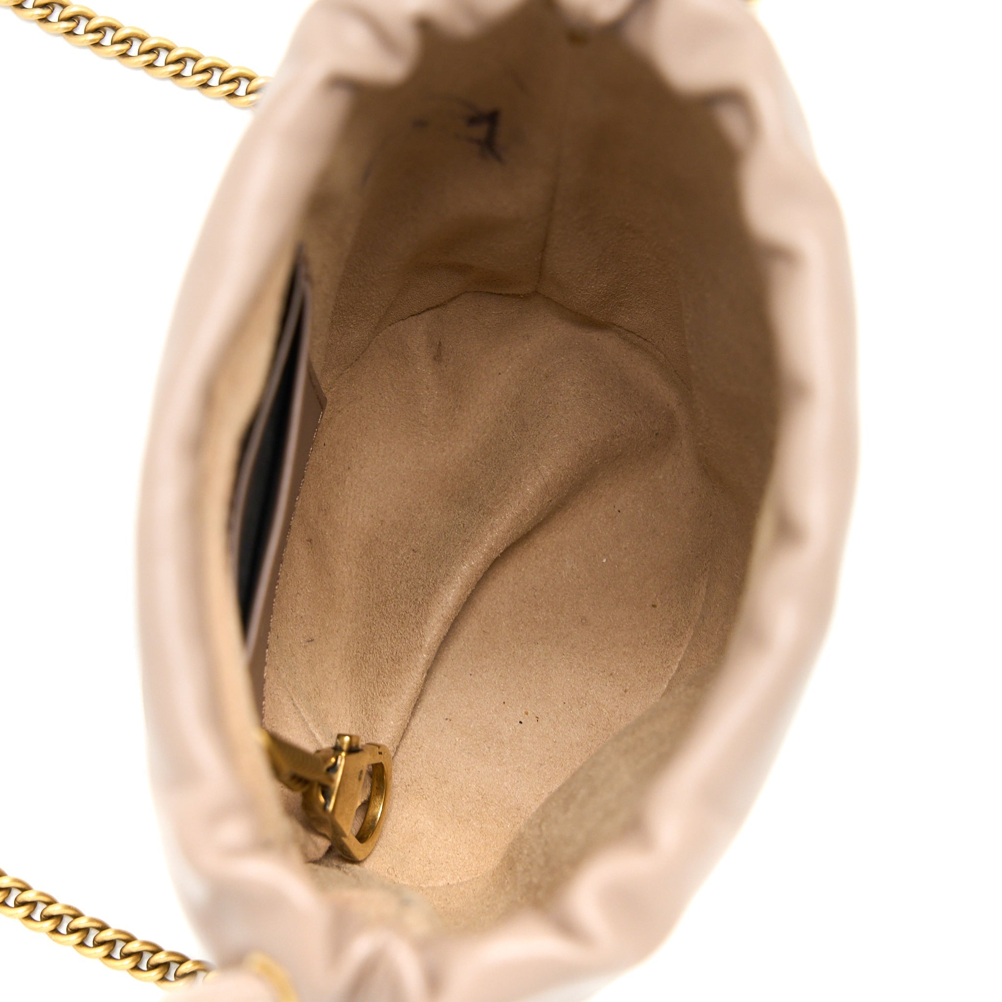 Gucci GG Marmont Mini Bucket Dark Beige