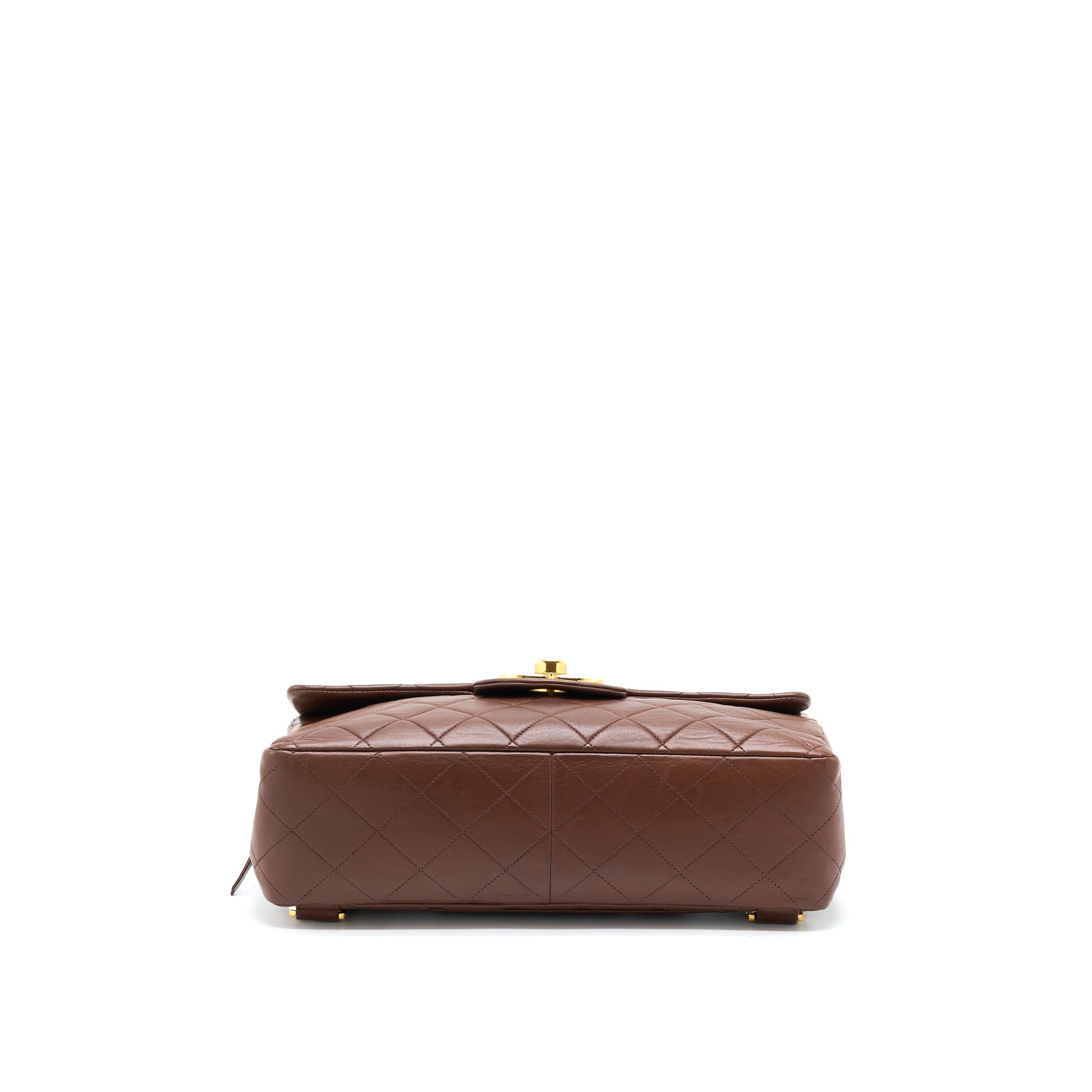 Chanel Vintage Classic Timeless Backpack Lambskin Brown