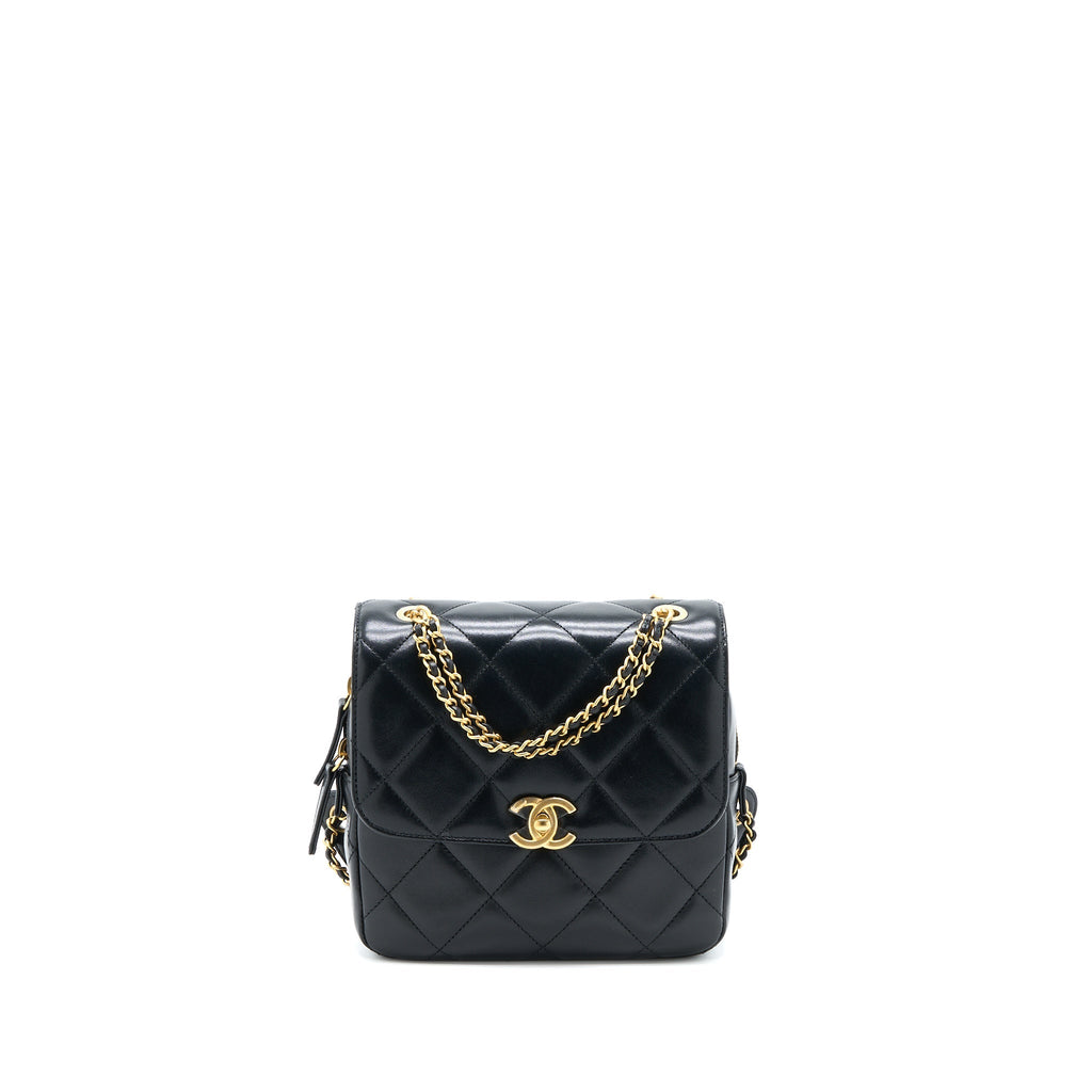 Chanel 23P Ado Backpack Lambskin Black  (Microchip)