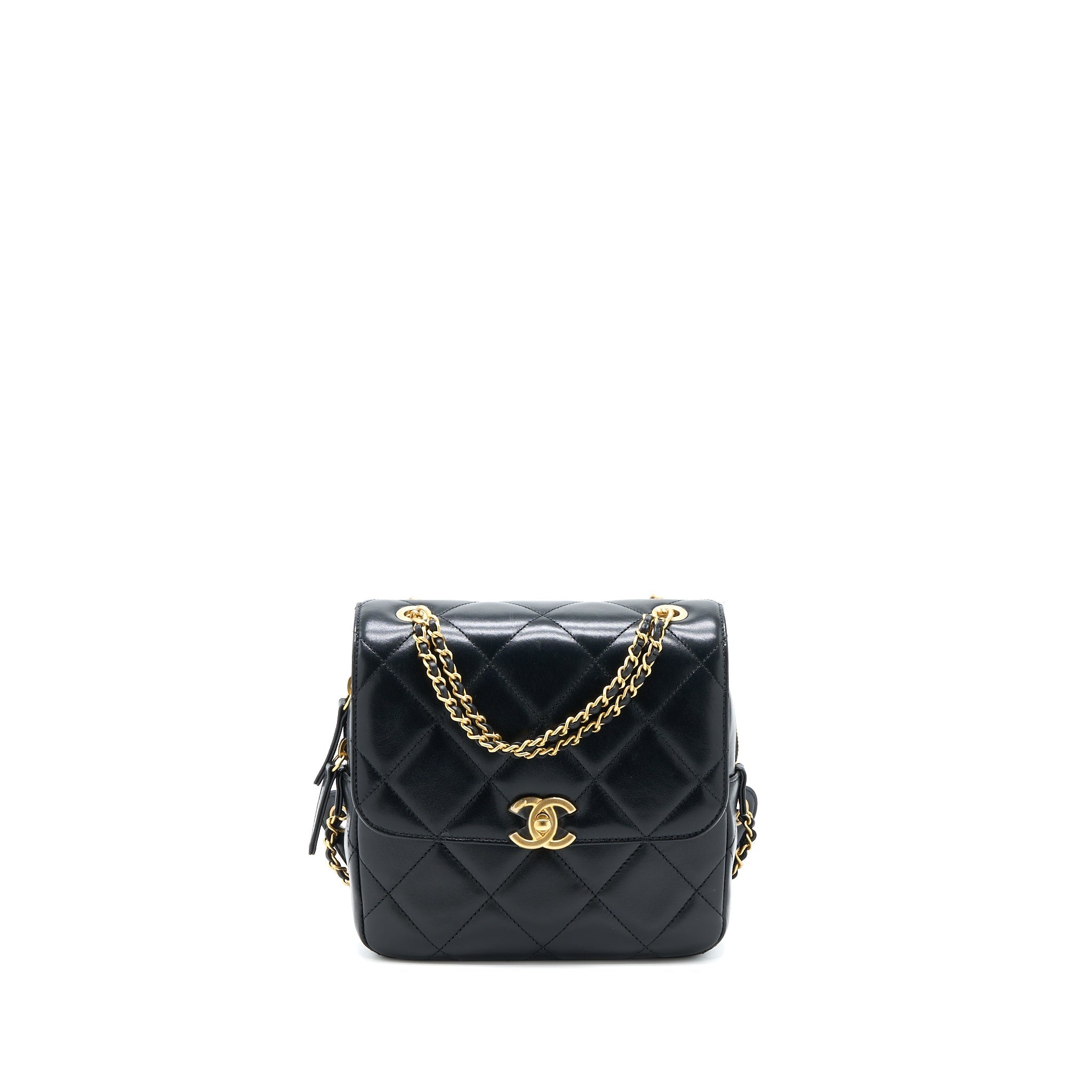 Chanel 23P Ado Backpack Lambskin Black  (Microchip)