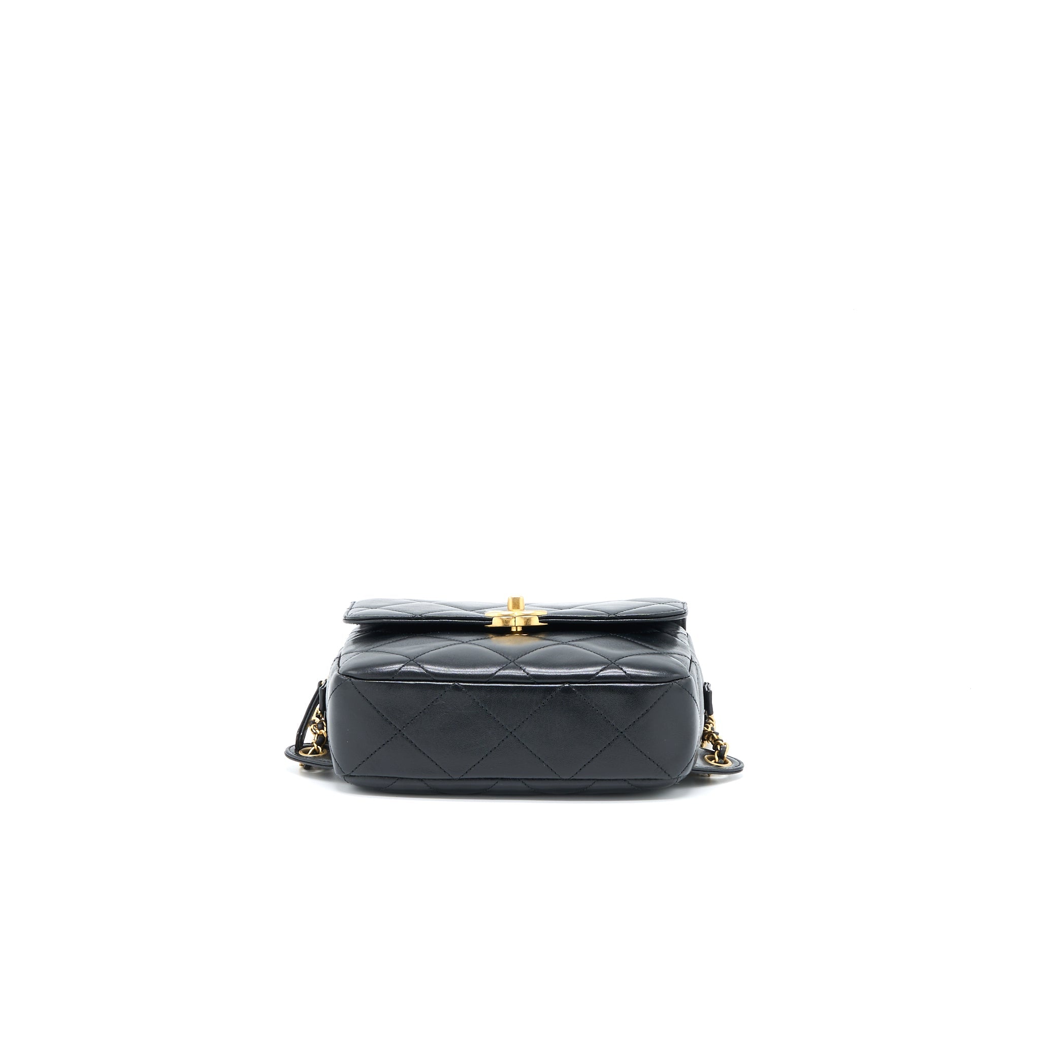 Chanel 23P Ado Backpack Lambskin Black  (Microchip)