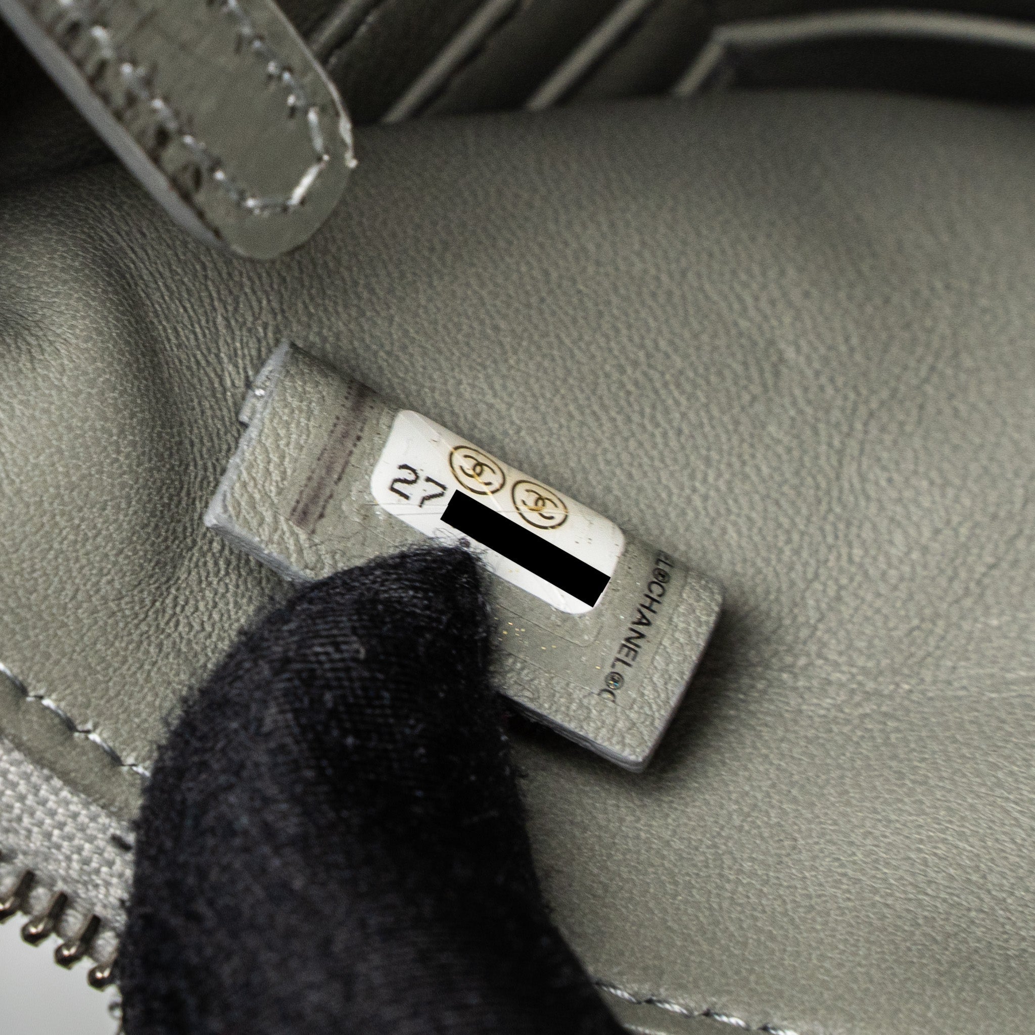 Chanel 31 Clutch Bag Goatskin Metallic Silver